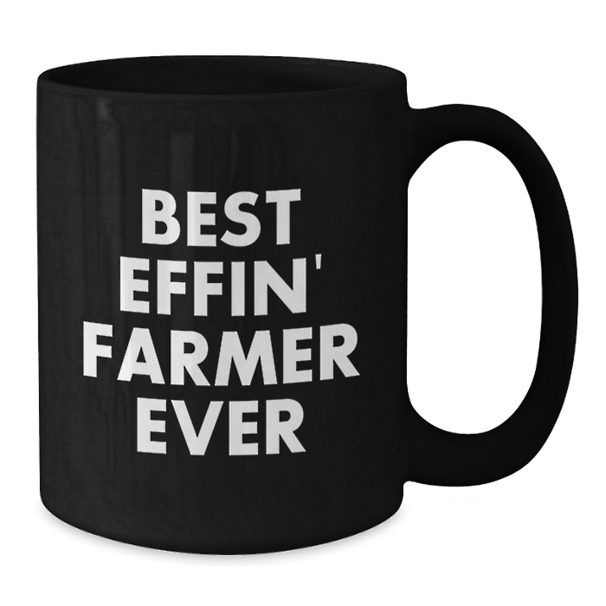 Funny Farmer Gifts from Friends to Farmer, Best Effin' Inspired Black Coffee Mug, Graduation Unique - Additional