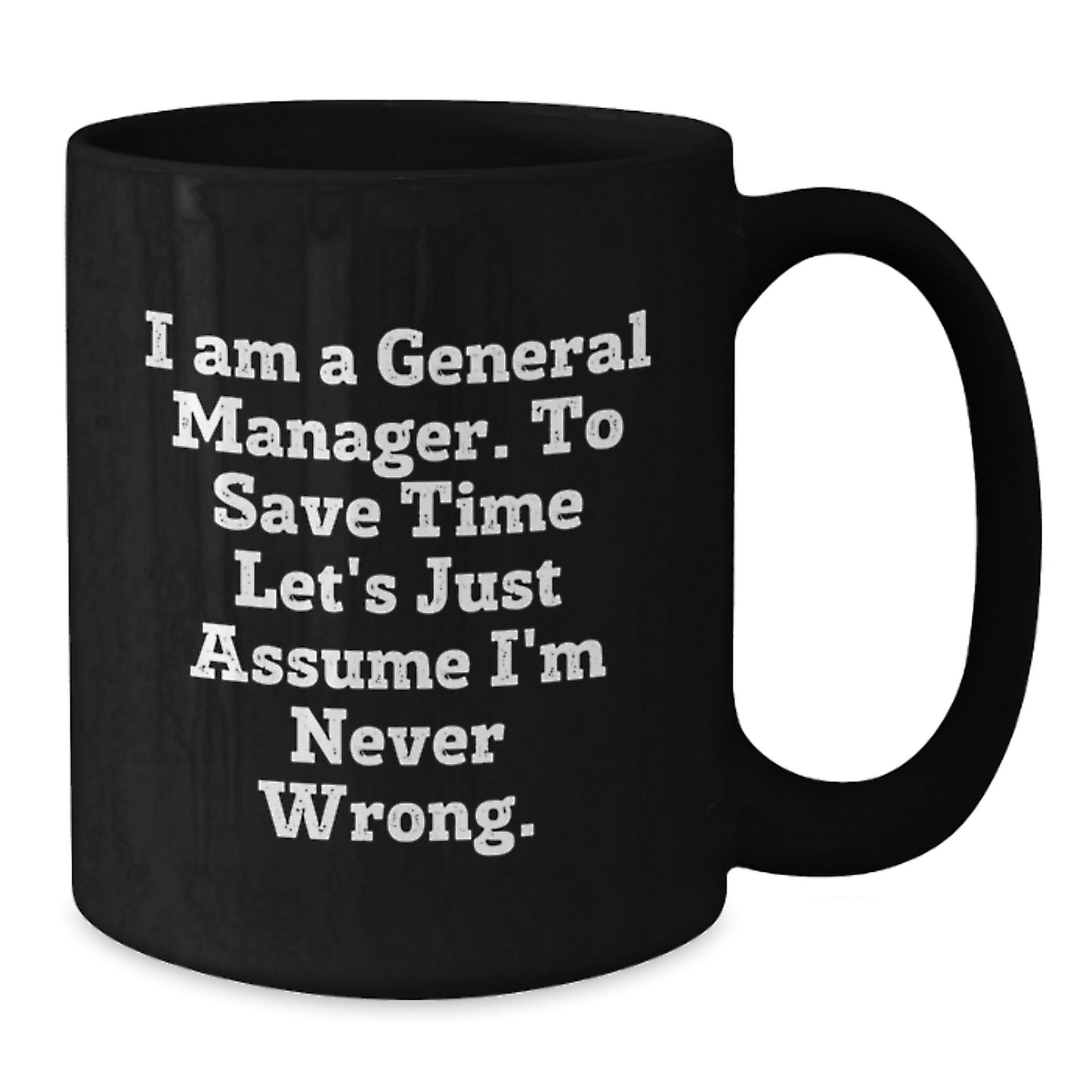 General Manager Keepsake Black Coffee Mug for Him Birthday Gift - Additional