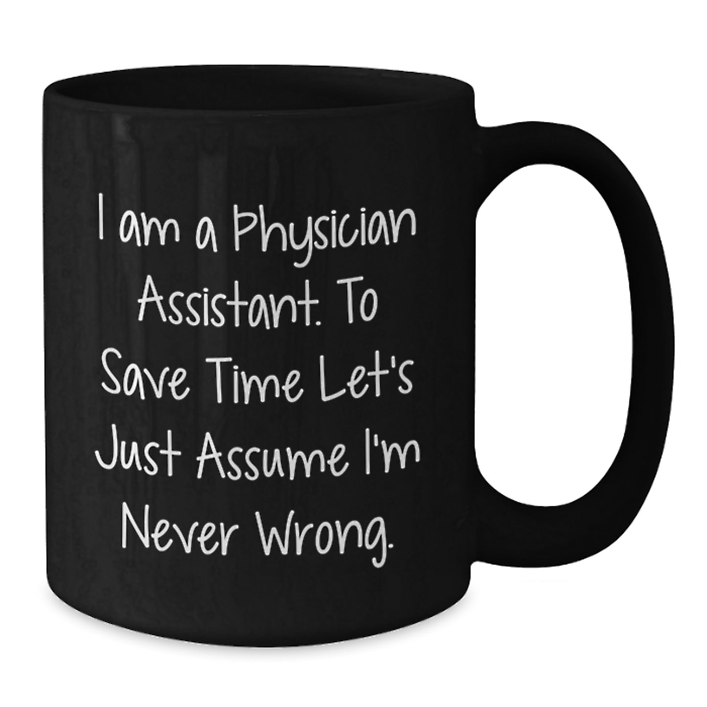 Physician Assistant Keepsake Black Coffee Mug for Him Birthday Gift - Additional