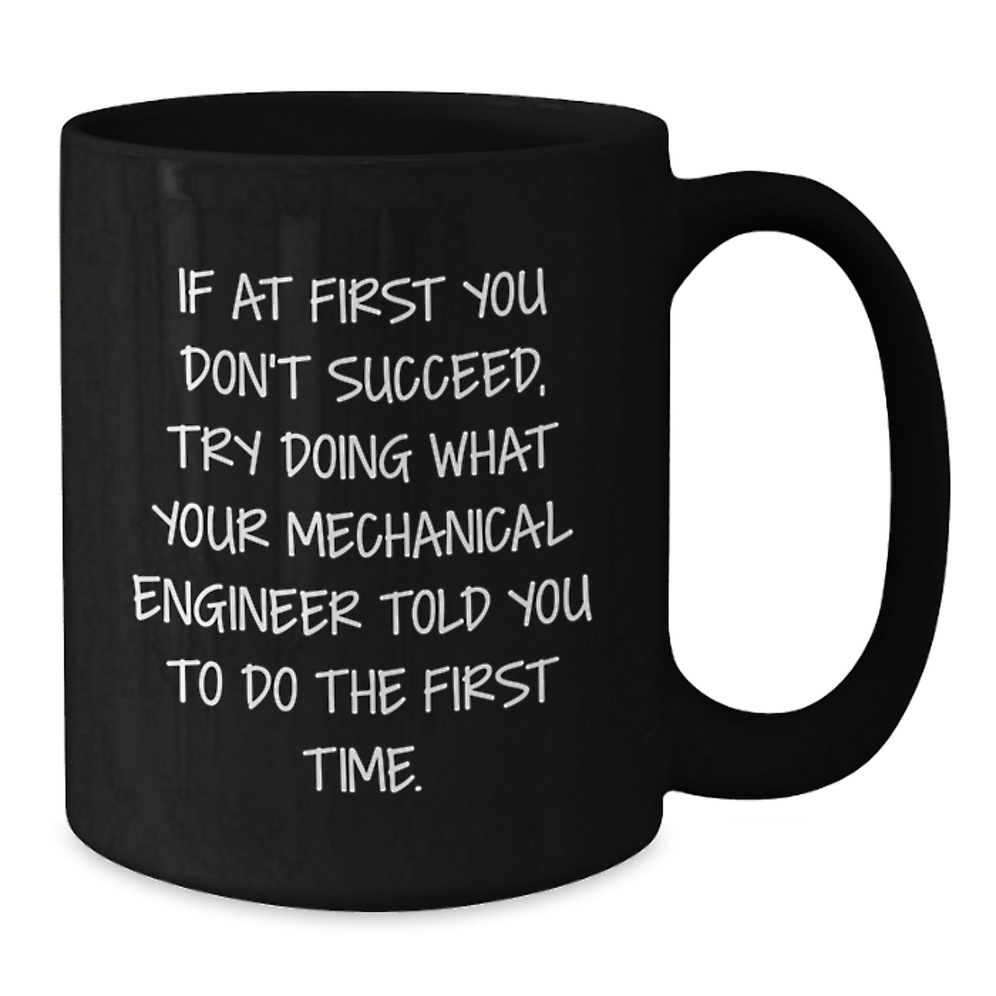 Mechanical Engineer Keepsake Black Coffee Mug for Him Birthday Gift - Additional