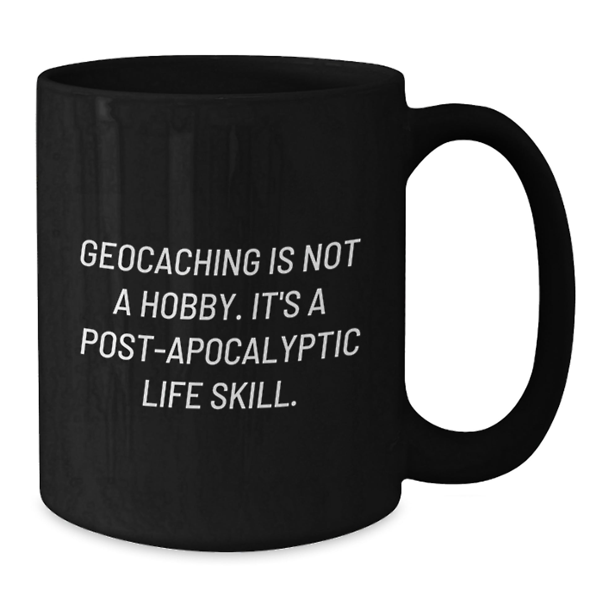 Geocaching Keepsake Black Coffee Mug for Him Birthday Gift Adventure - Additional