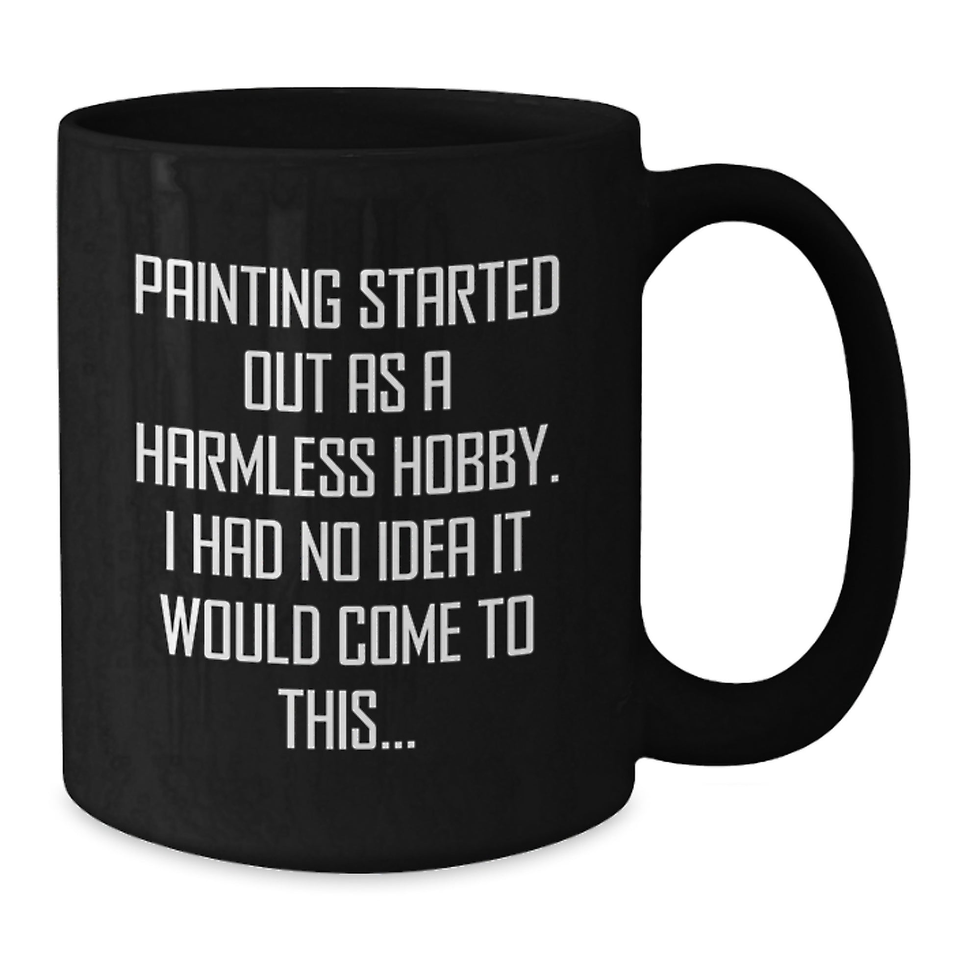 Painting Keepsake Ceramic Black Coffee Mug for Him Birthday Gift - Additional