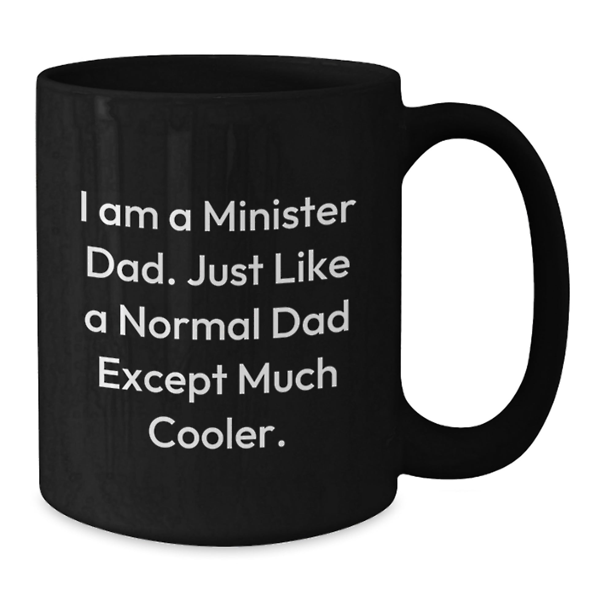 Minister Keepsake Premium Ceramic Black Coffee Mug for Him Birthday Gift - Additional