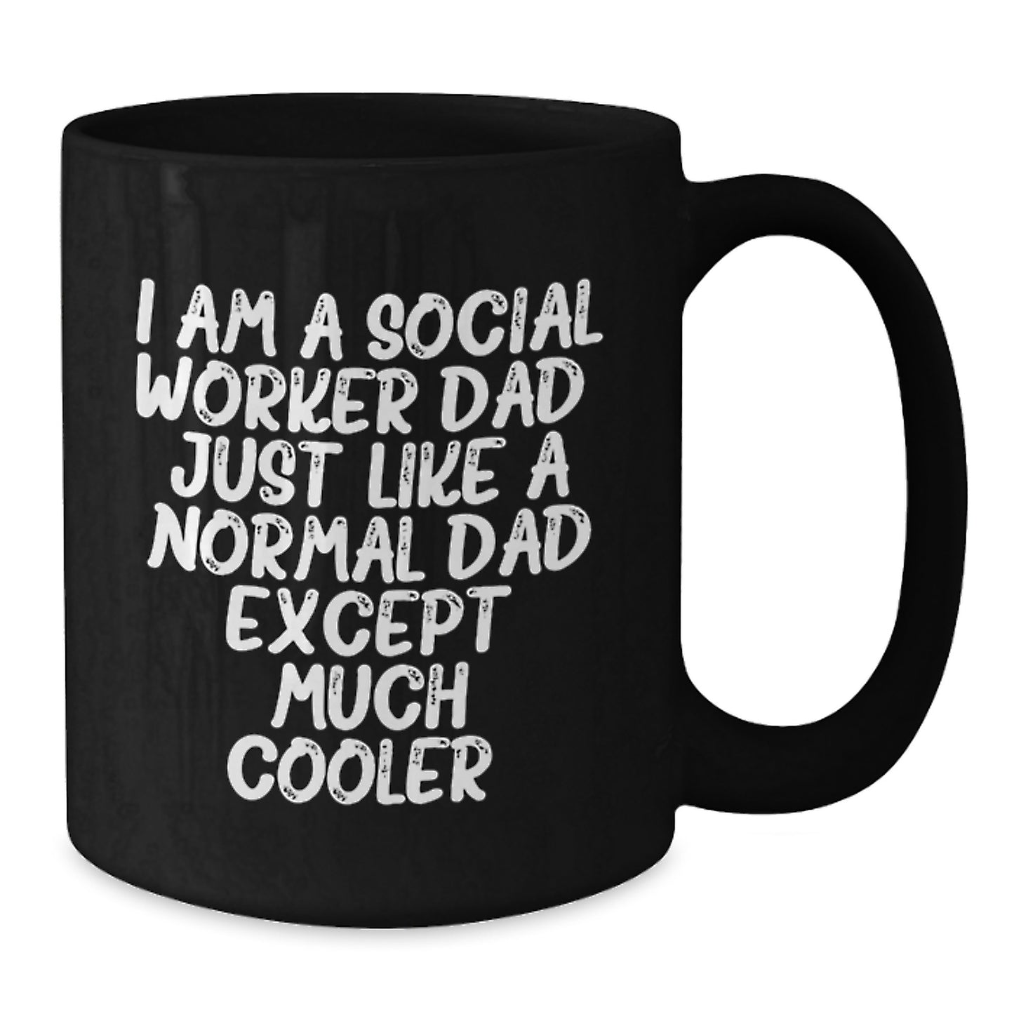 Social Worker Keepsake Black Coffee Mug 11oz for Him Birthday Gift - Additional