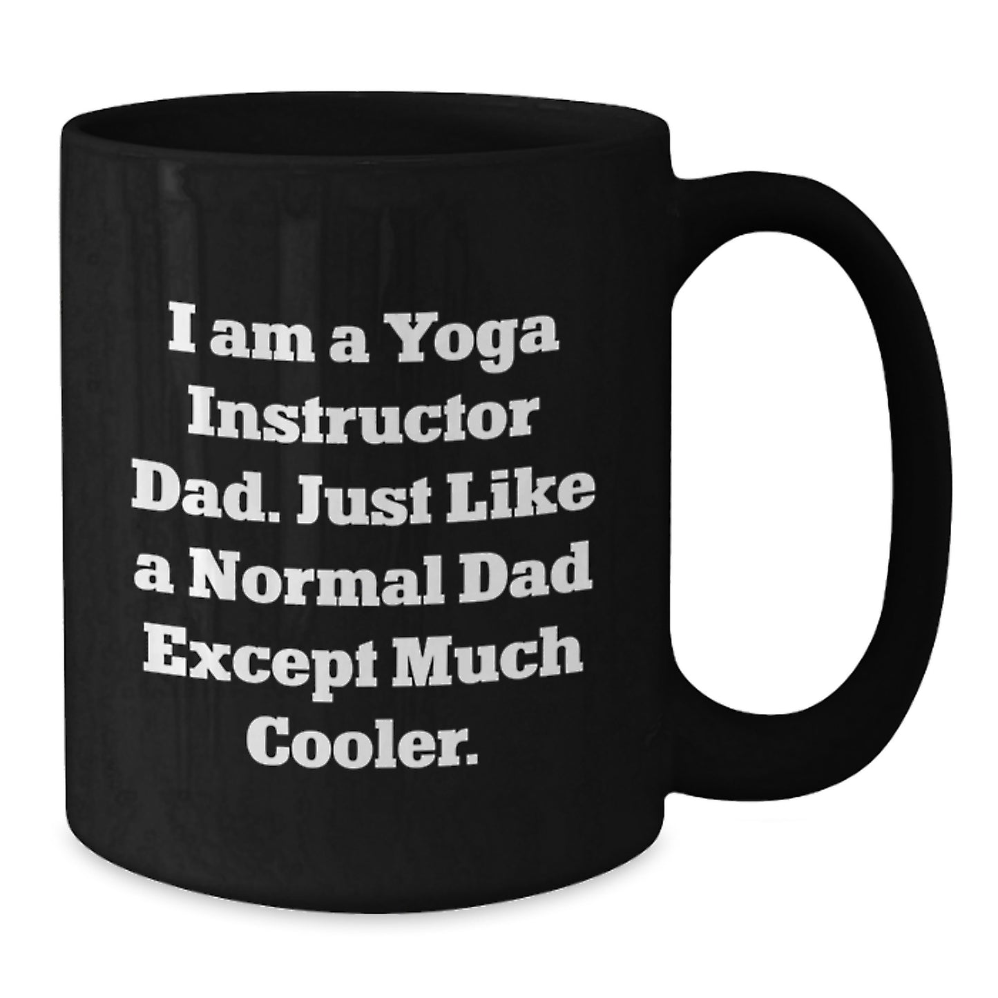 Yoga Instructor Keepsake Mug for Him Birthday Gift Black 11oz Ceramic - Additional
