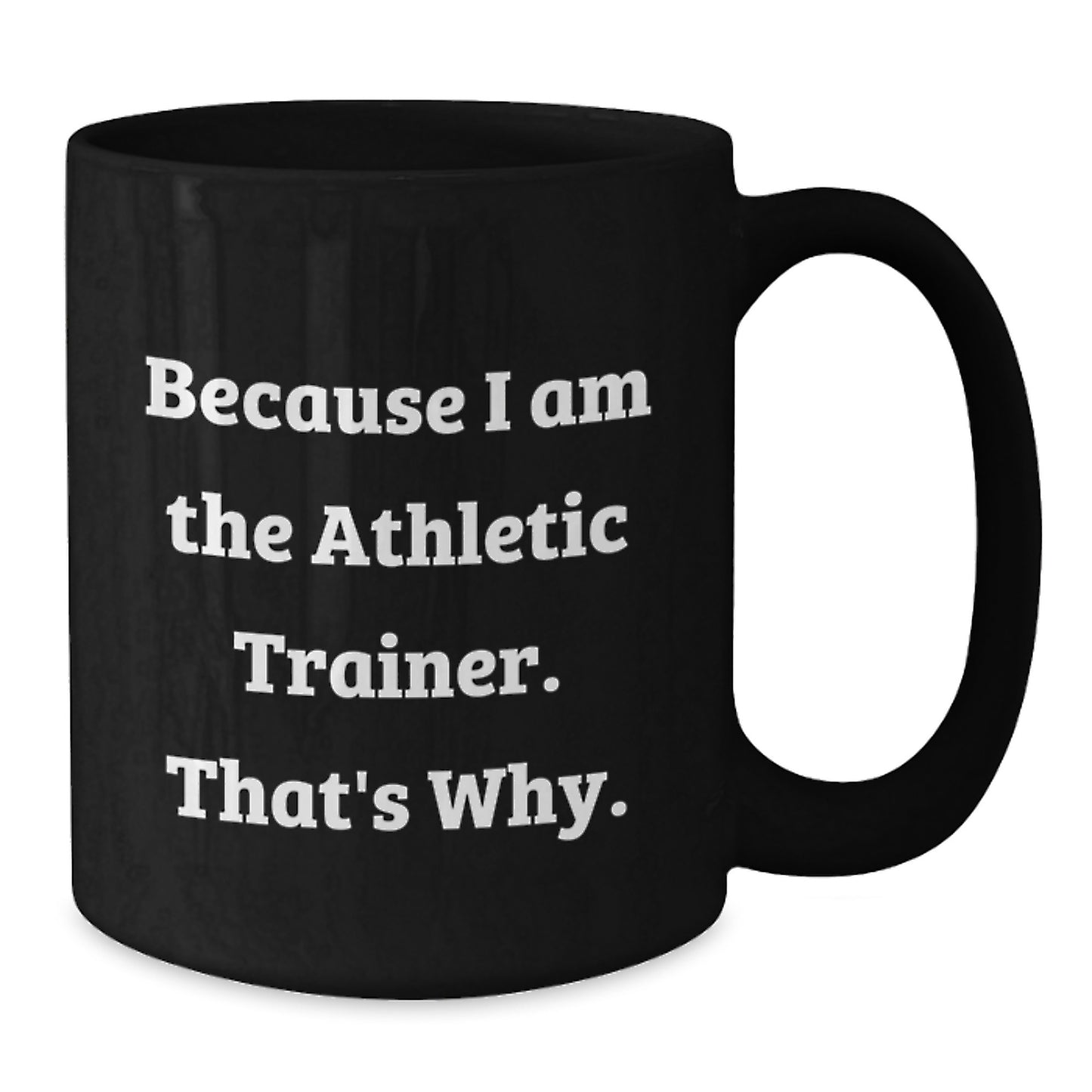 Athletic Trainer Keepsake Ceramic Black Coffee Mug for Him Birthday Gift - Additional