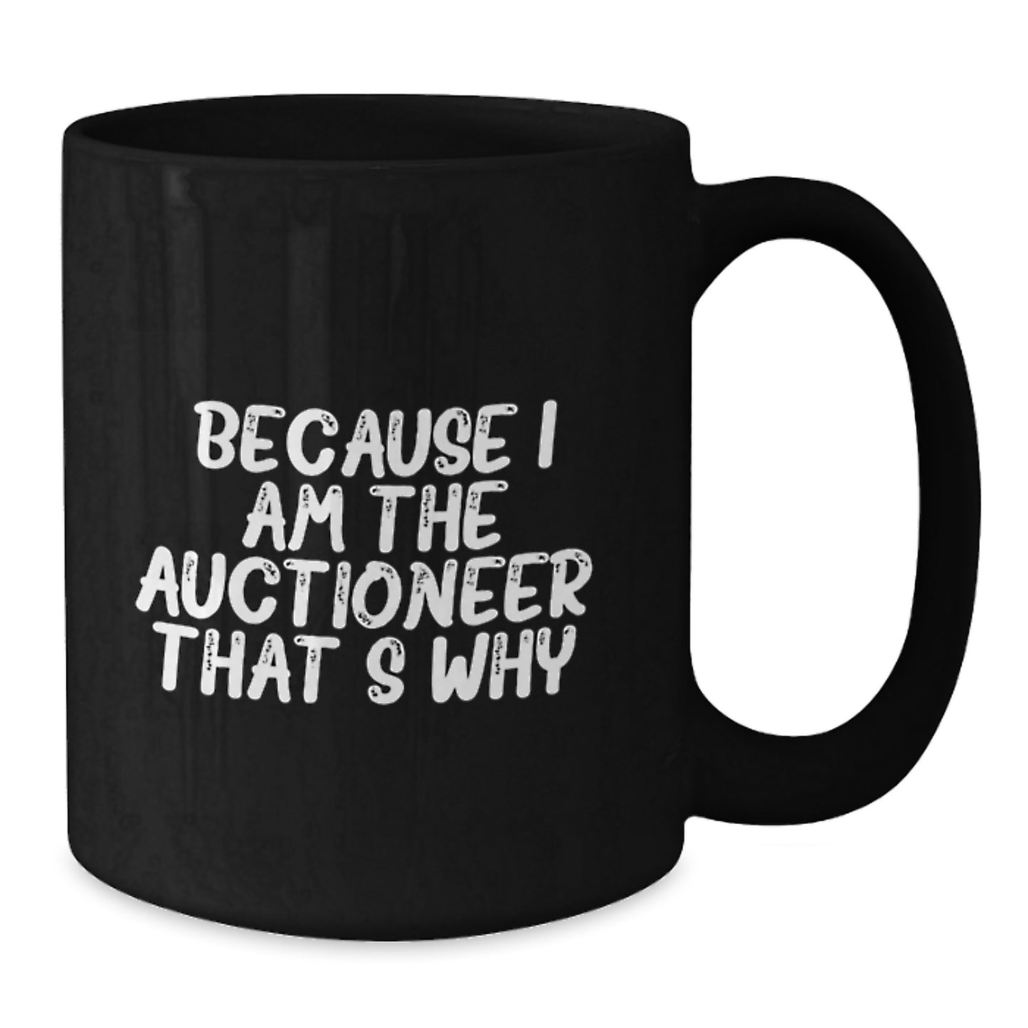 Birthday Gift Auctioneer Premium Black Coffee Mug for Her Present - Additional