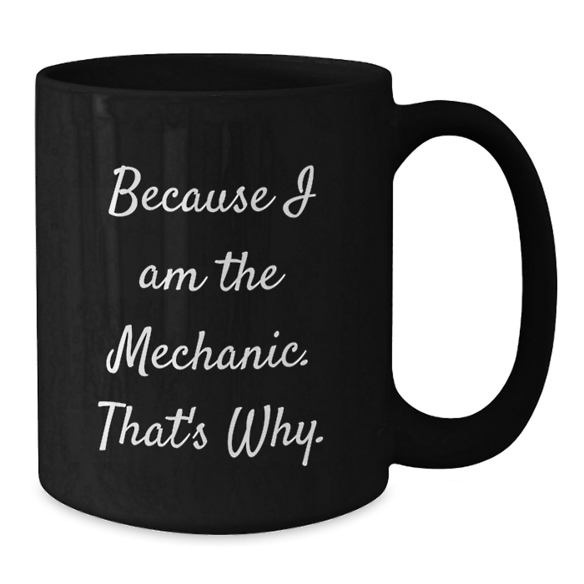 Bold Mechanic Novelty Black Coffee Mug Birthday Gift for Friends - Additional