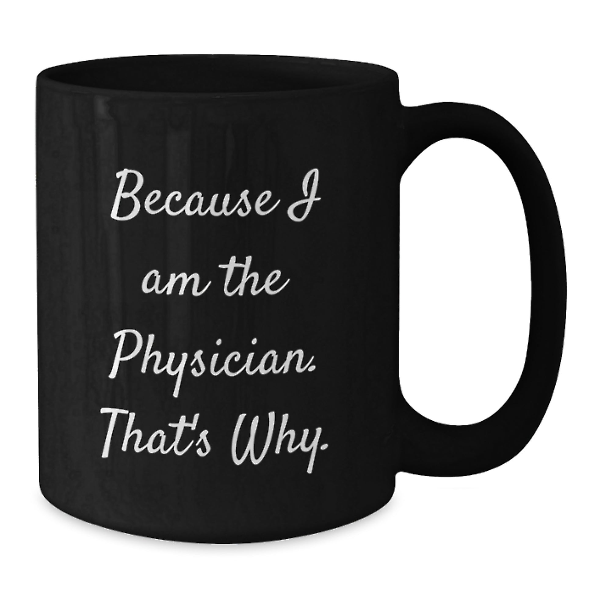 Physician Keepsake Black Coffee Mug Birthday Gift for Him - Additional