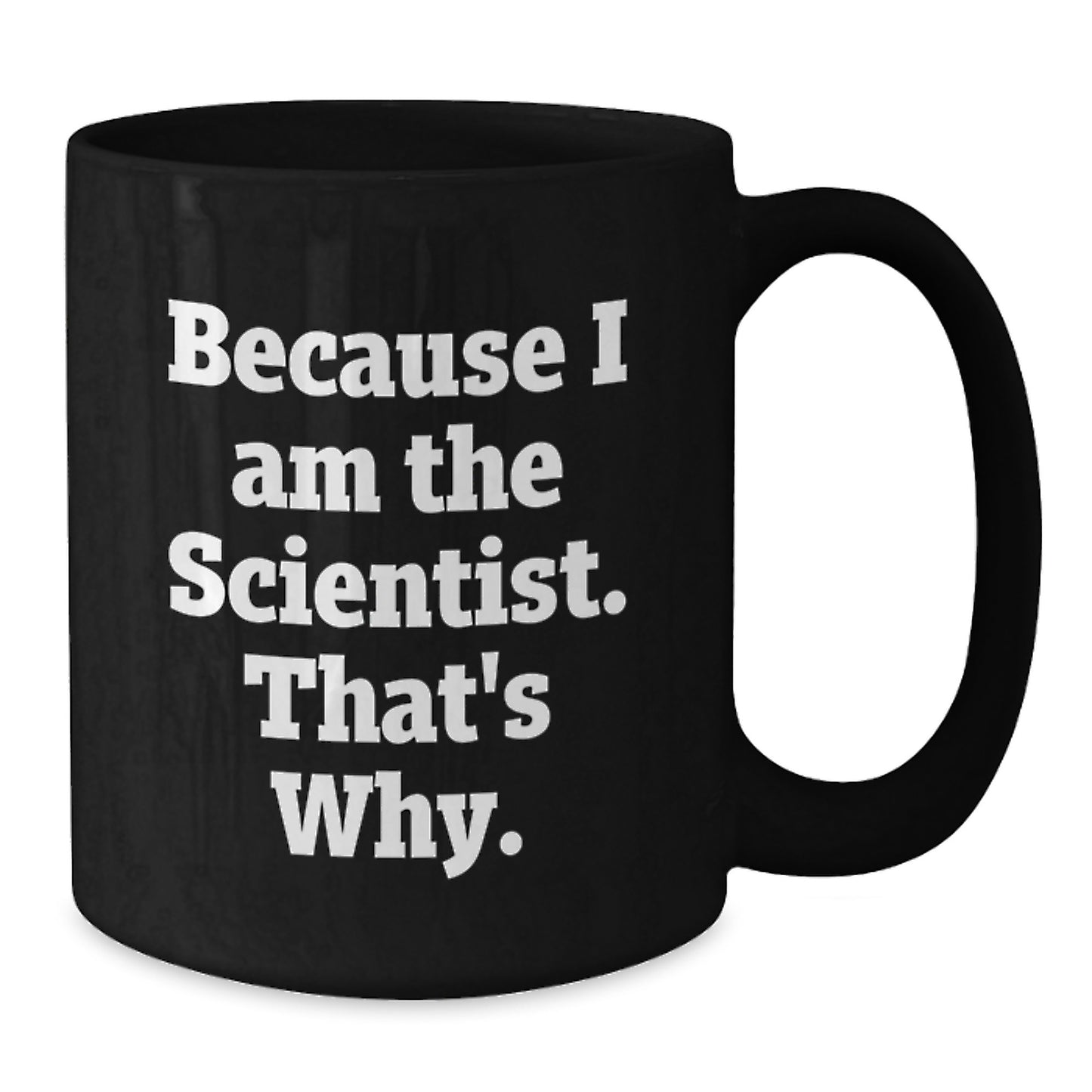 Scientist Keepsake Black Coffee Mug for Him 11oz Birthday Gift - Additional