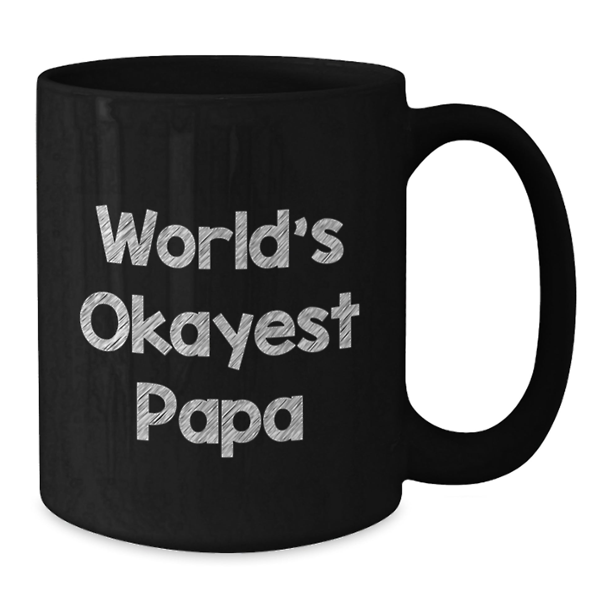 Essential Papa Mug for a Son – World's Okayest Papa Birthday Gift - Additional