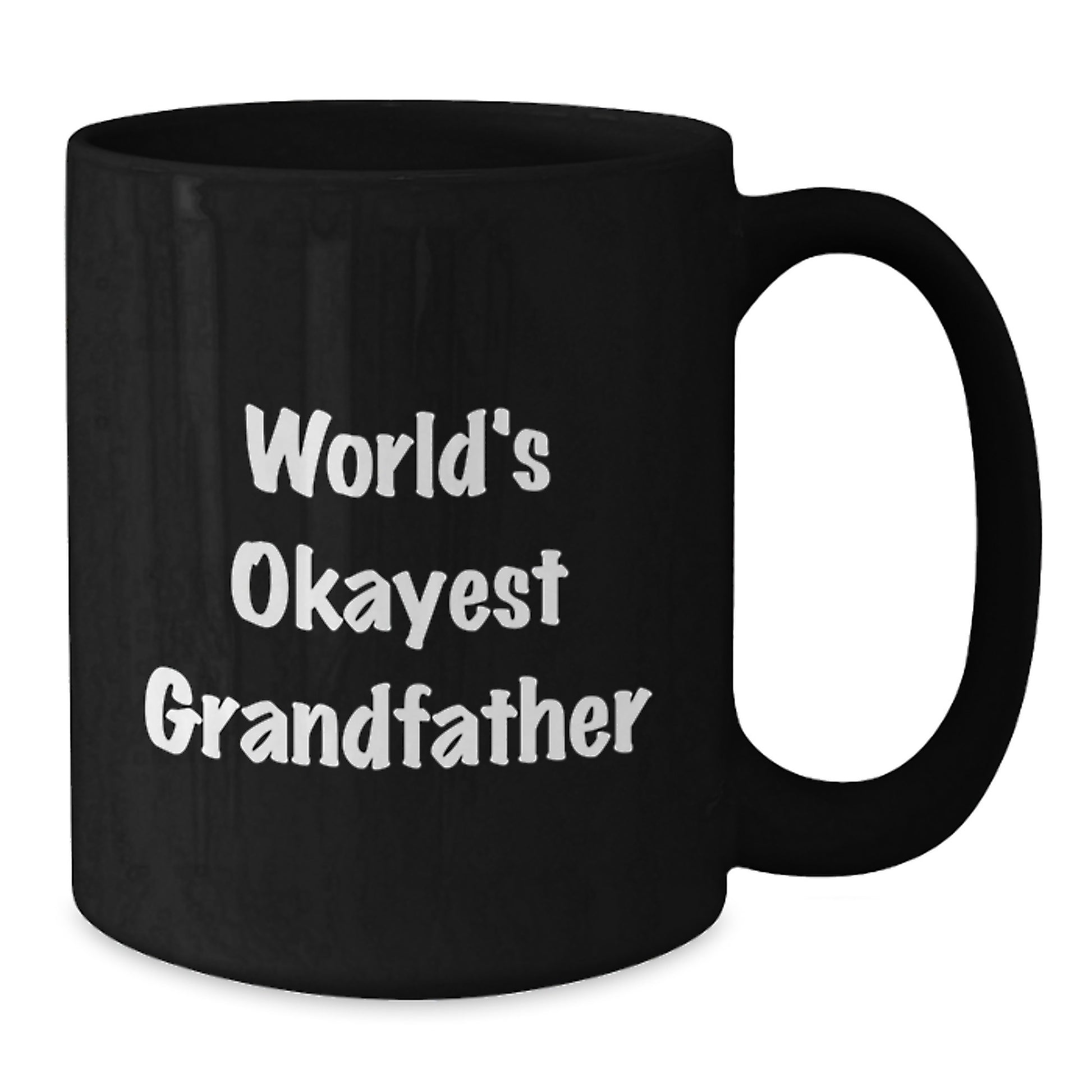 Grandfather Keepsake Black Coffee Mug Birthday Gift for Him - Additional