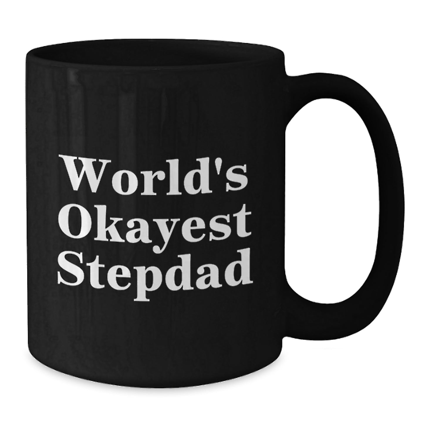 Stepdad Keepsake Premium Black Coffee Mug Birthday Gift for Him - Additional