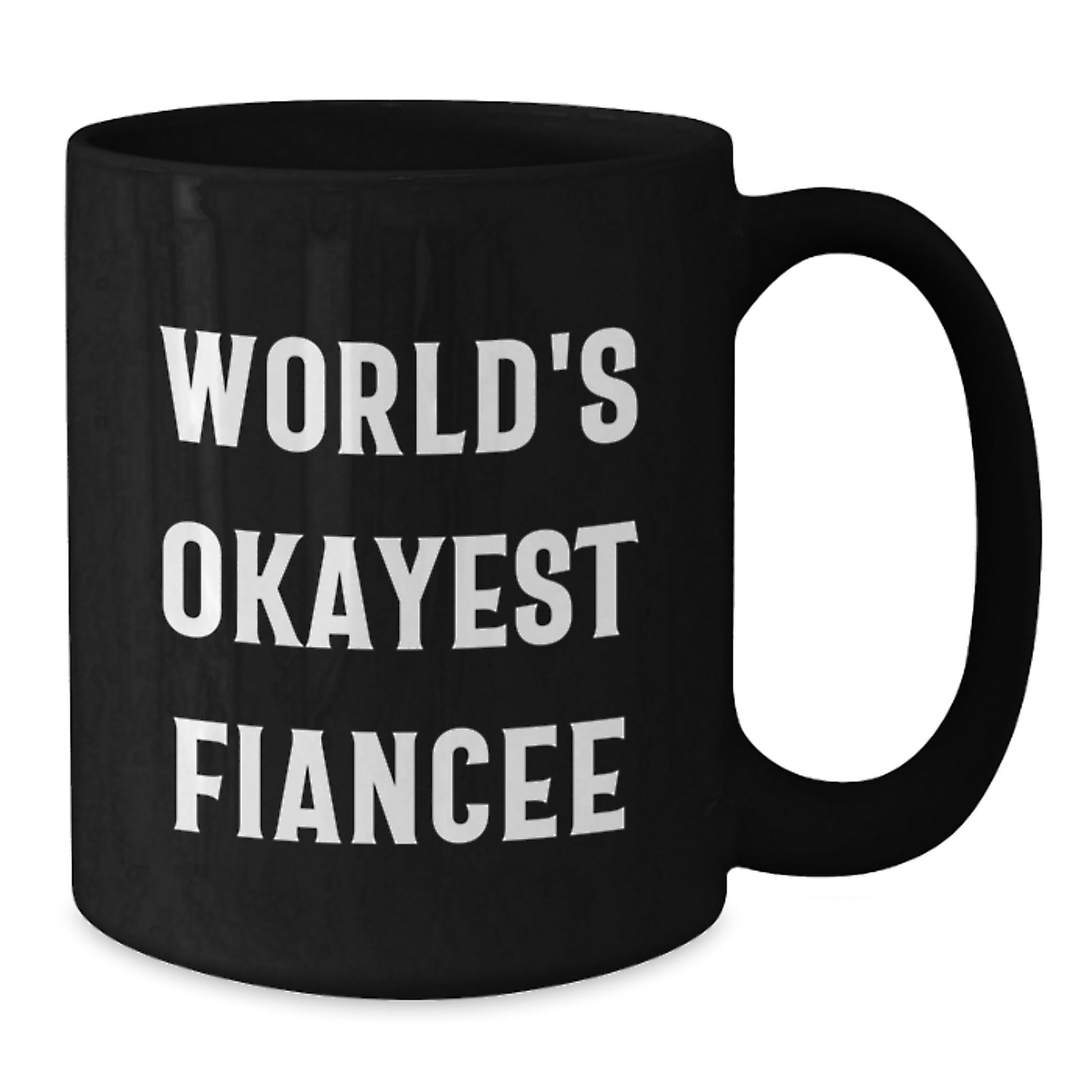 Fiancee Keepsake Ceramic Black Coffee Mug for Him Birthday Gift - Additional