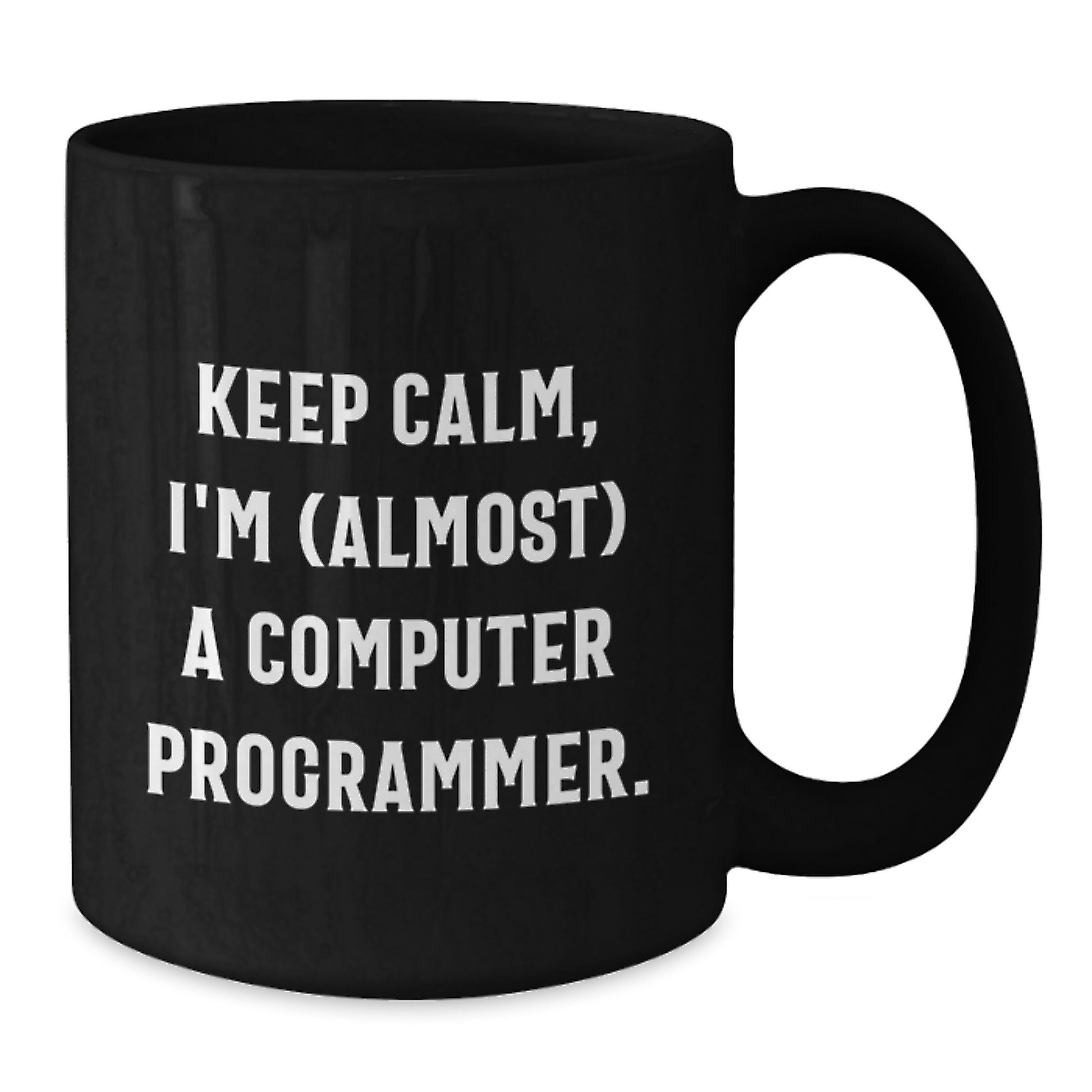 Computer Programmer Black Coffee Mug Keepsake Birthday Gift for Him - Additional