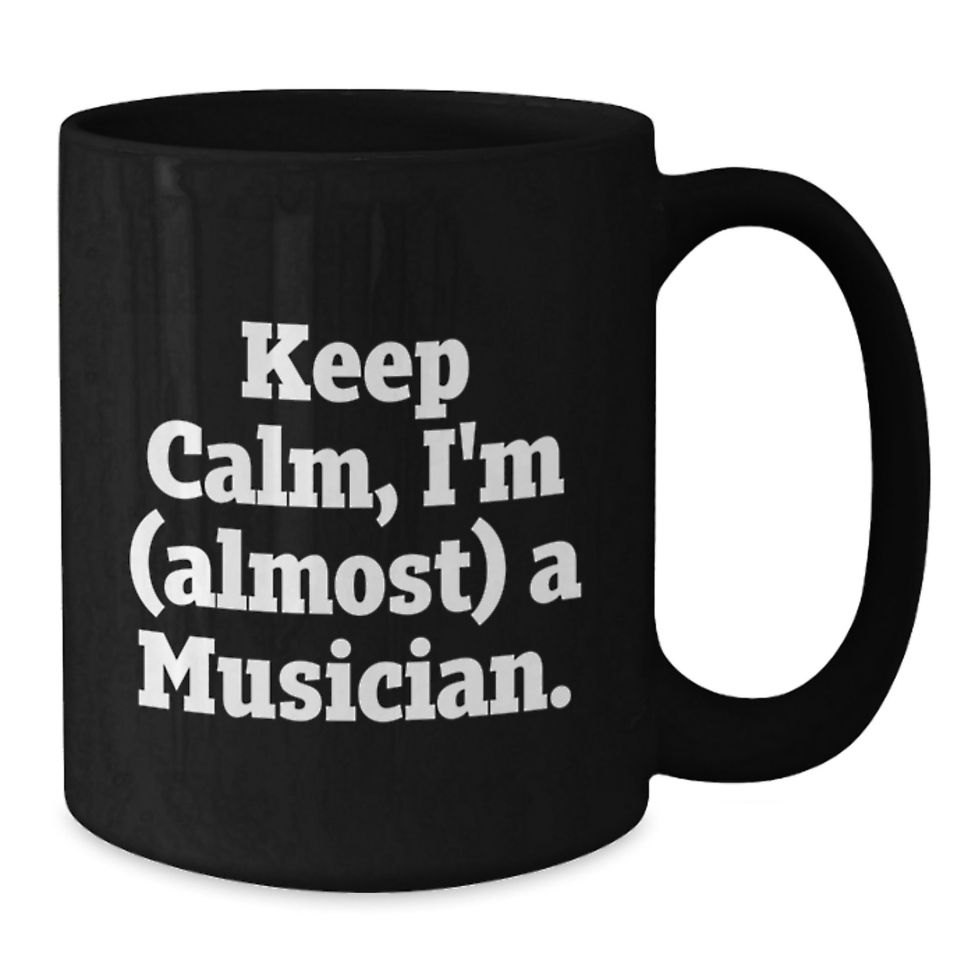 Birthday Gift Musician Black Coffee Mug for Her Deluxe Present - Additional