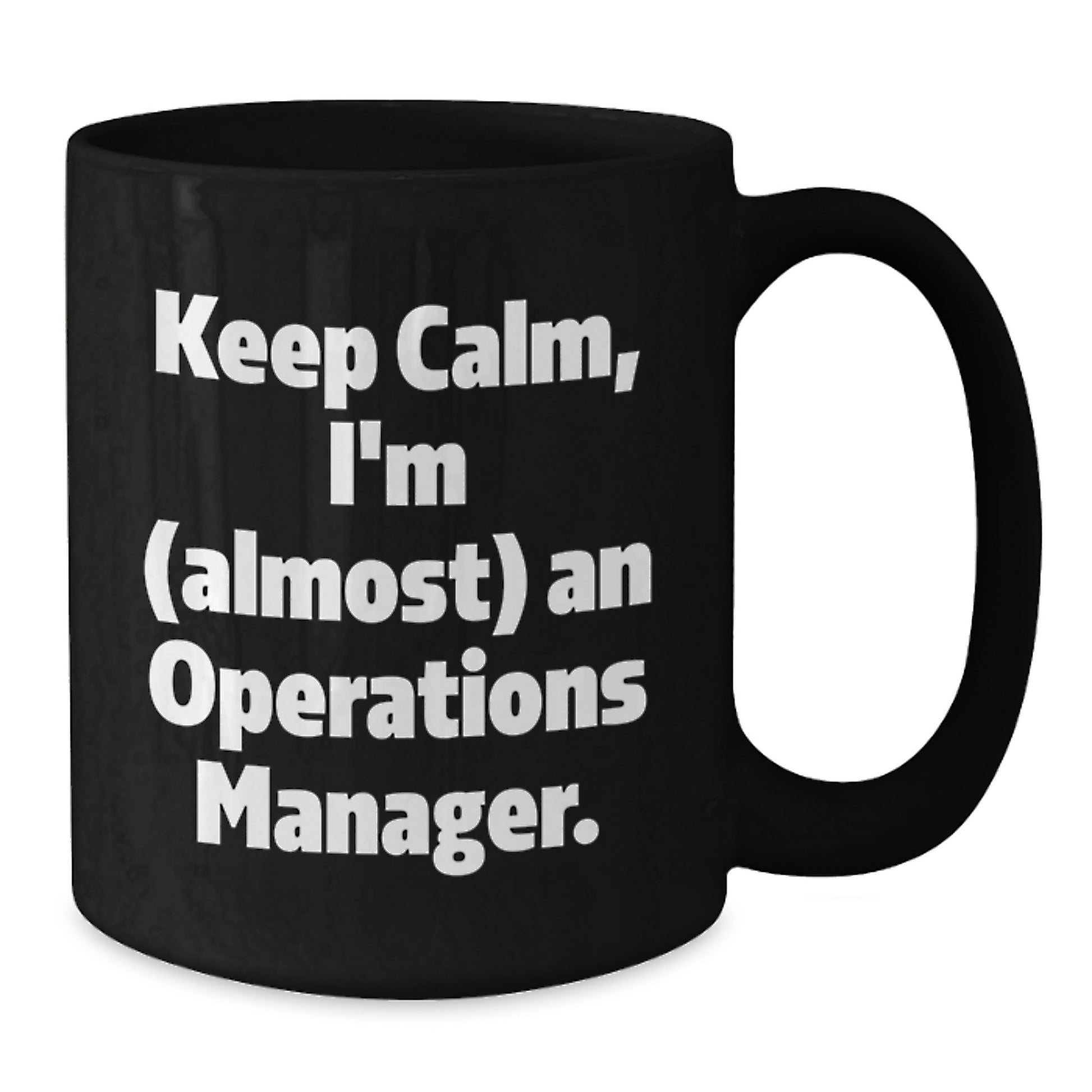 Operations Manager Keepsake Black Coffee Mug 11oz for Him Birthday Gift - Additional
