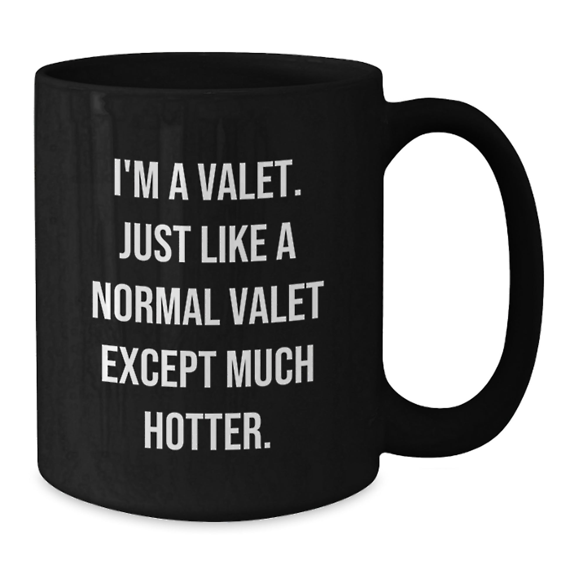 Valet Humor Black Coffee Mugs Gifts from Dad to Valet Father's Day Unique - Additional