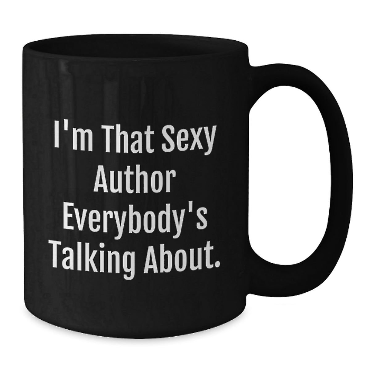 Author for Him - Witty Black Coffee Mug Keepsake - Christmas Gift - Additional