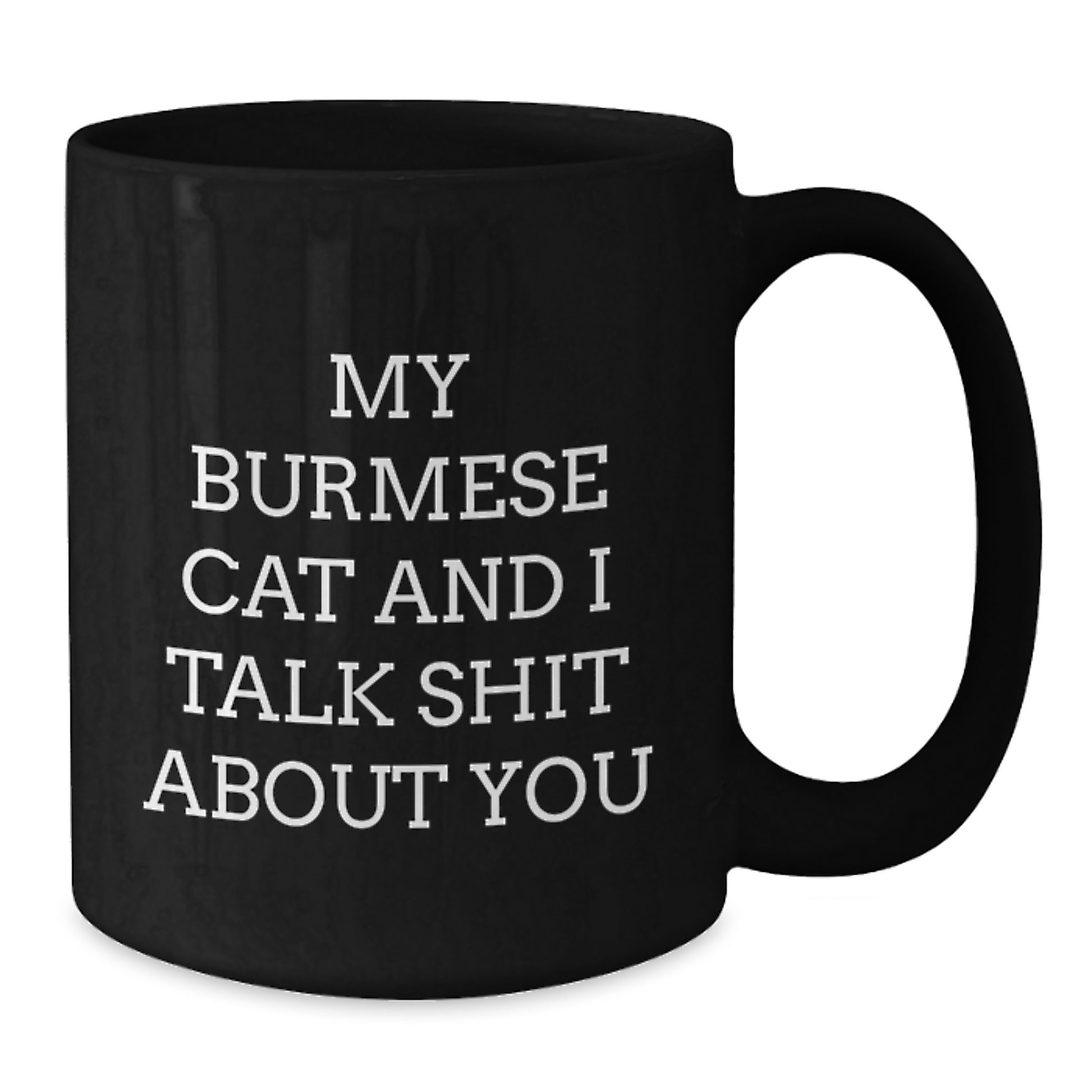 Funny Burmese Cat Black Coffee Mugs Gifts from Women to Burmese Cat Lovers on Unique Mother's Day Unique Gifts - Additional