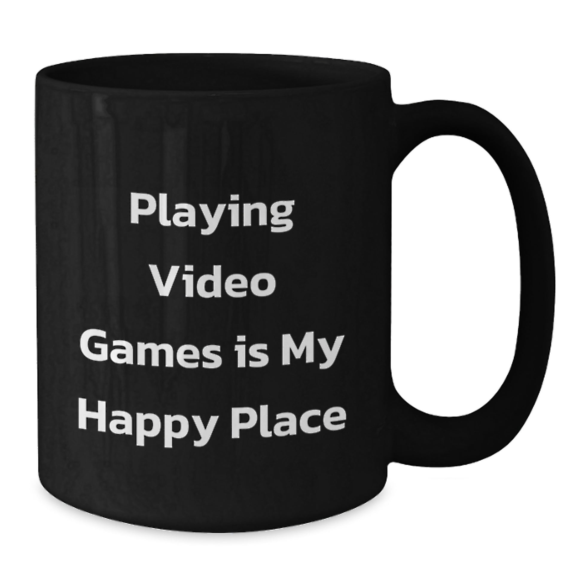 Funny Playing Video Games Black Coffee Mug Gifts from Men to Friends and Family, Perfect for Christmas Morning - Additional