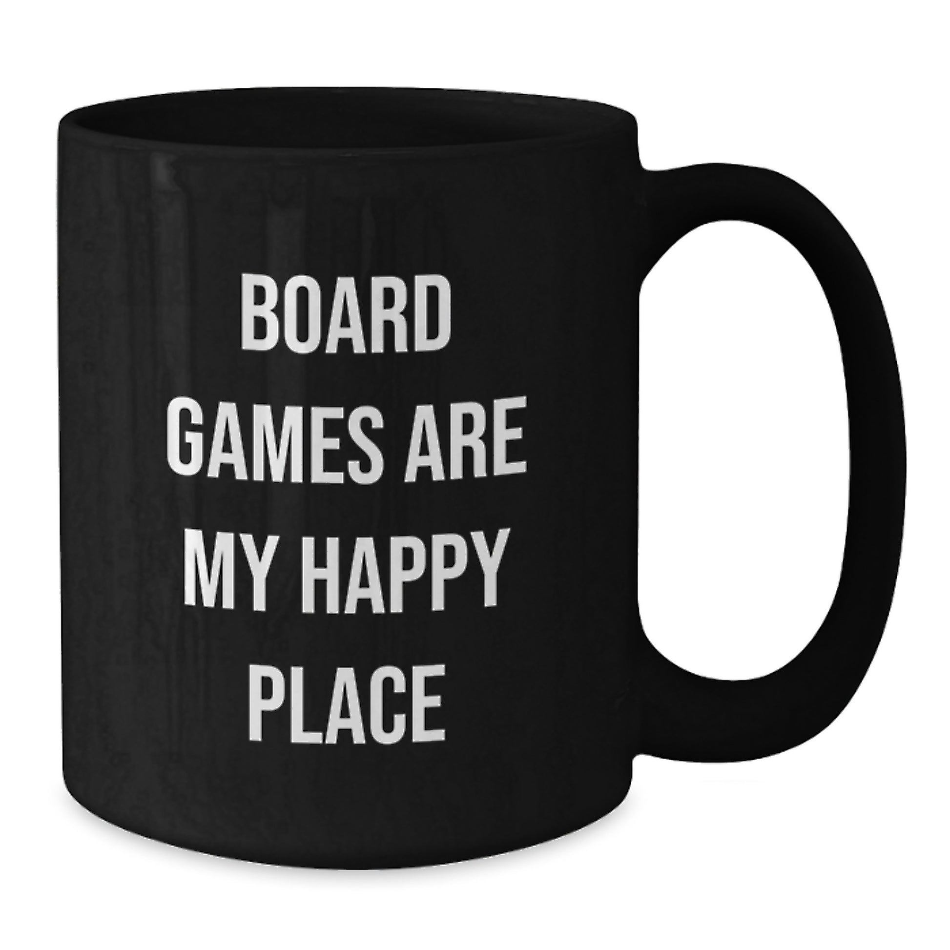 Fun Board Games Black Coffee Mugs for Valentine's Gifts from Men to Friends who Love Board Games Are My Happy Place - Additional