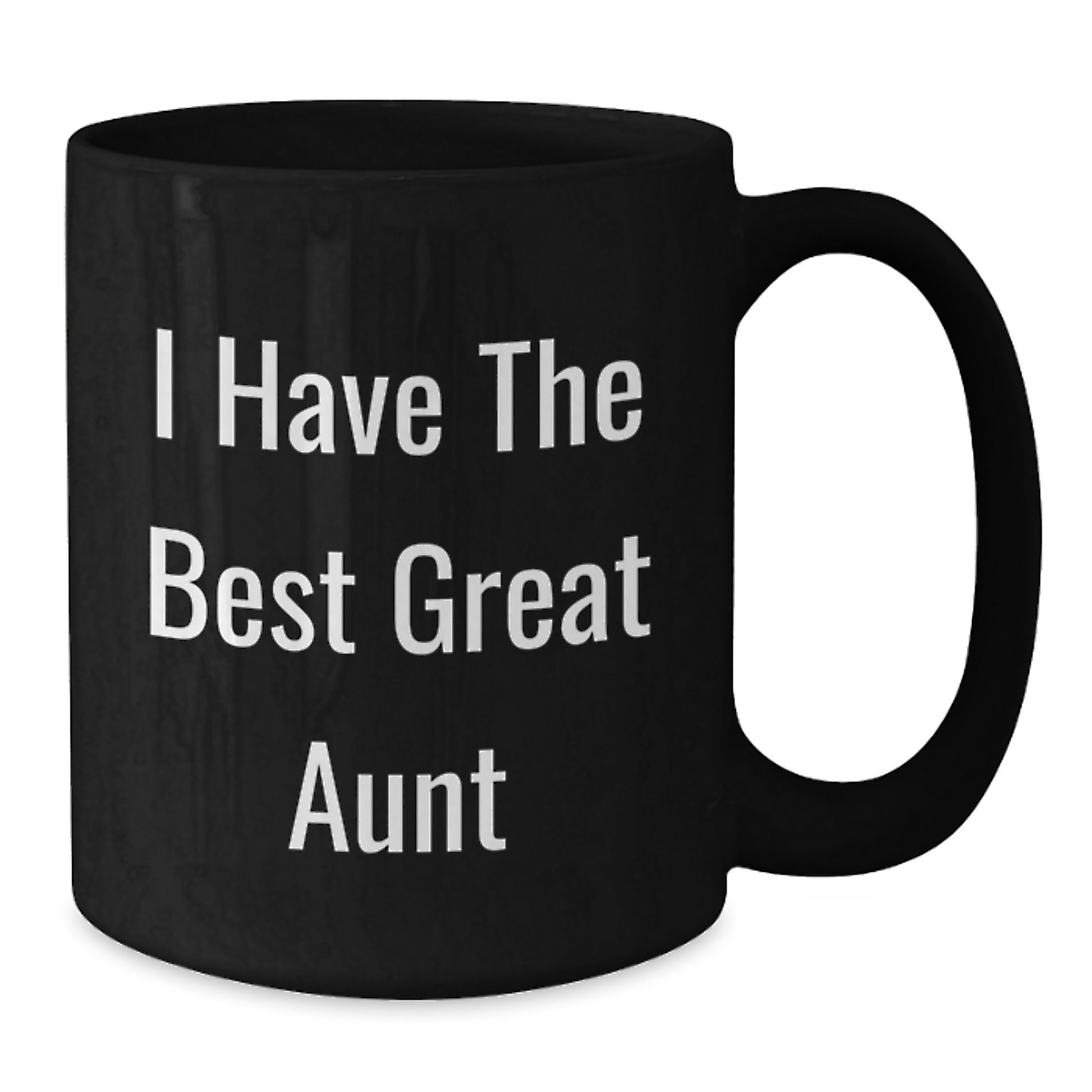Funny Gifts from Aunt, Great Aunt Love Quote Black Coffee Mug, Unique Valentine's Gifts for Aunt, Gift Ideas from Men - Additional