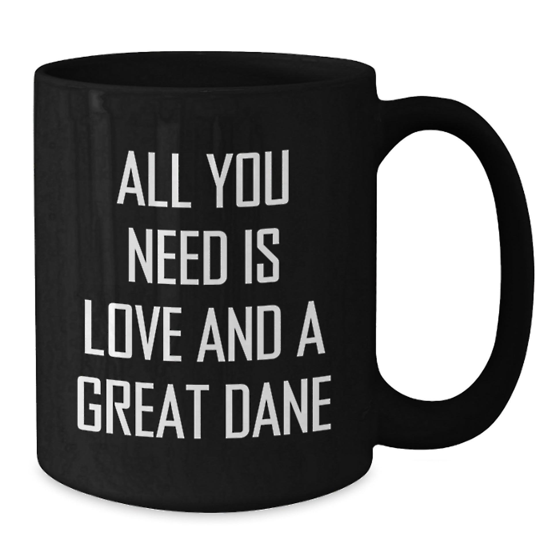 Funny Great Dane Dog Lover Gifts from Men to Friends, Unique Birthday Unique Gifts for Great Dane Dog Fans, Black Coffee Mug for Dog Lovers - Additional