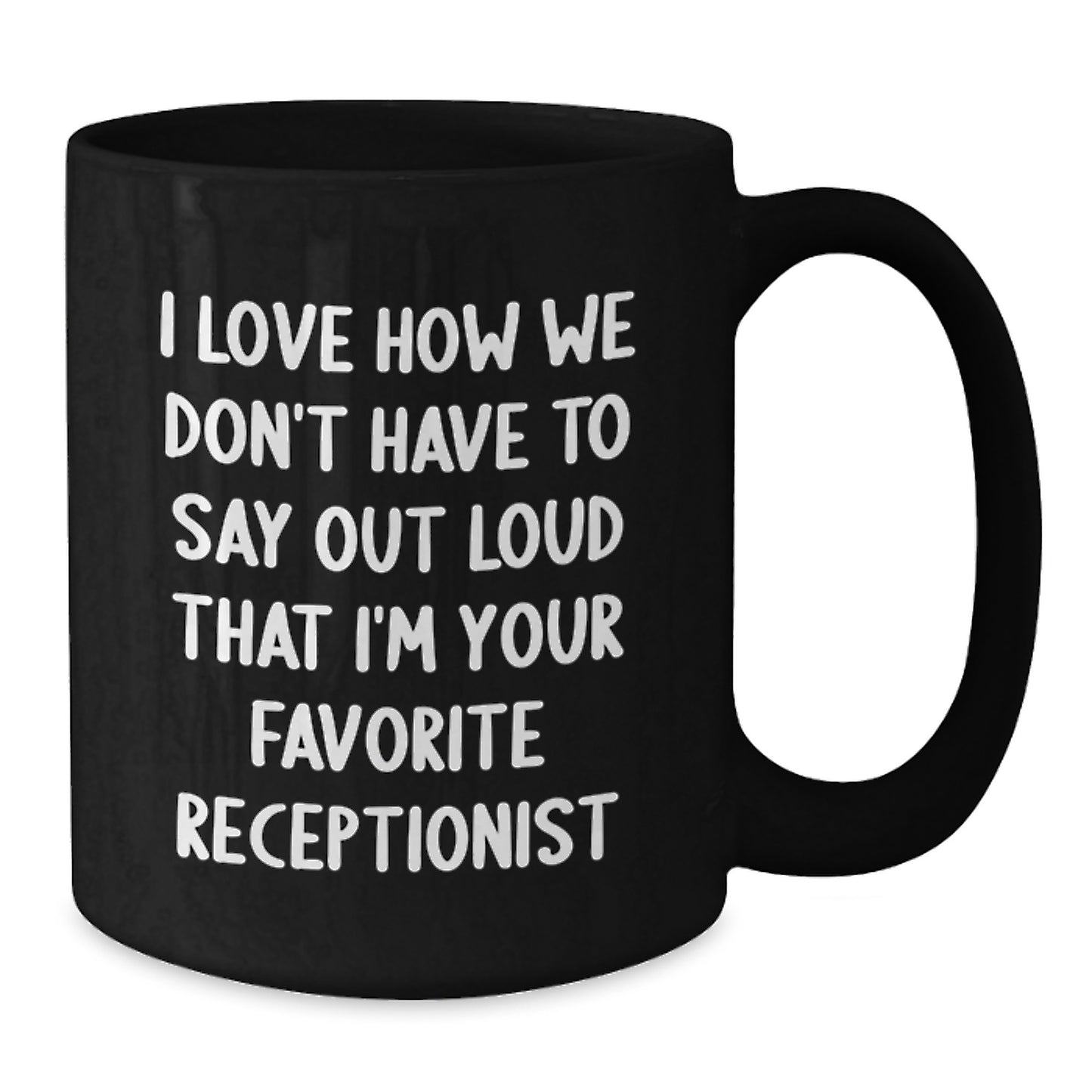 Funny Gifts from Friends to Favorite Receptionist - Christmas Unique Mugs for Men Women Coworkers - Additional