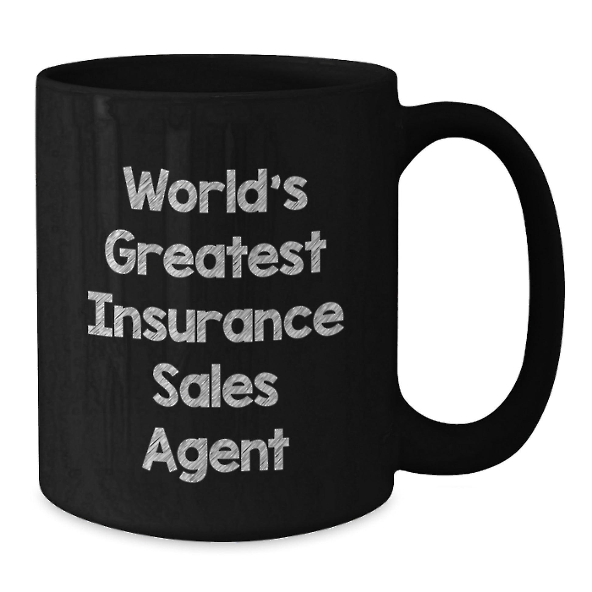 Funny Insurance Sales Agent Birthday Unique Gifts from Friends - World's Greatest Insurance Sales Agent Black Coffee Mug - Additional