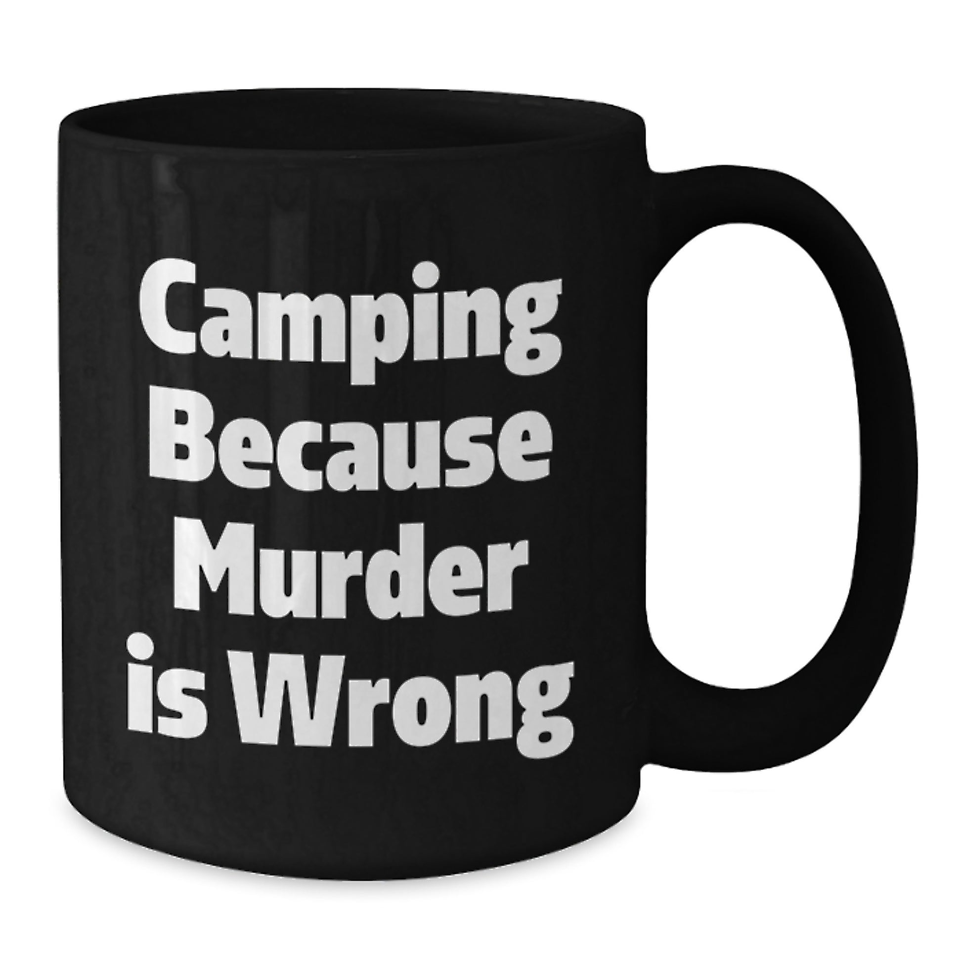 Cute Camping Humor Funny Black Coffee Mug Gifts for Camping Lovers from Friends - Additional