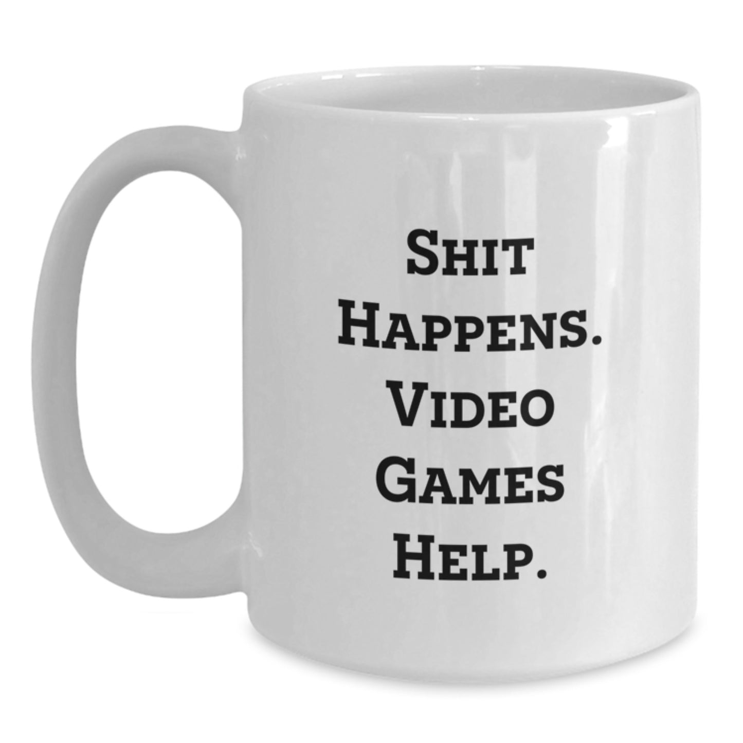 Funny Gaming Quote White Coffee Mugs for Him - Birthday Unique Gifts from Family - Main
