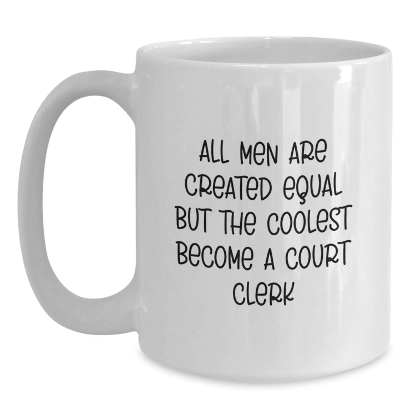 Funny Court Clerk White Coffee Mug Gifts from Friends to Court Clerk on Valentine's Unique - Main