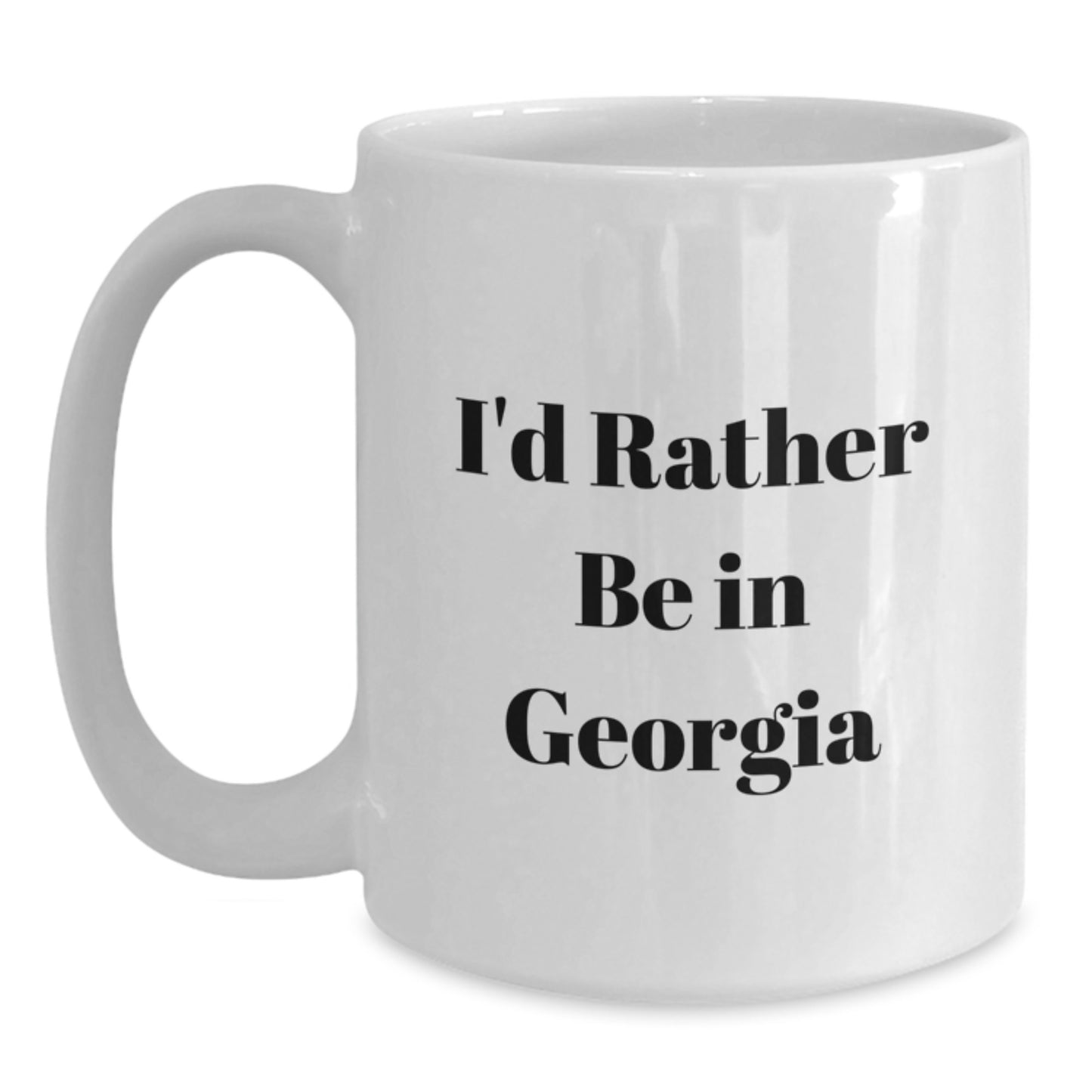 Funny Georgia State of Mind White Coffee Mugs for Friends Graduation Gifts from Men to Women - Main