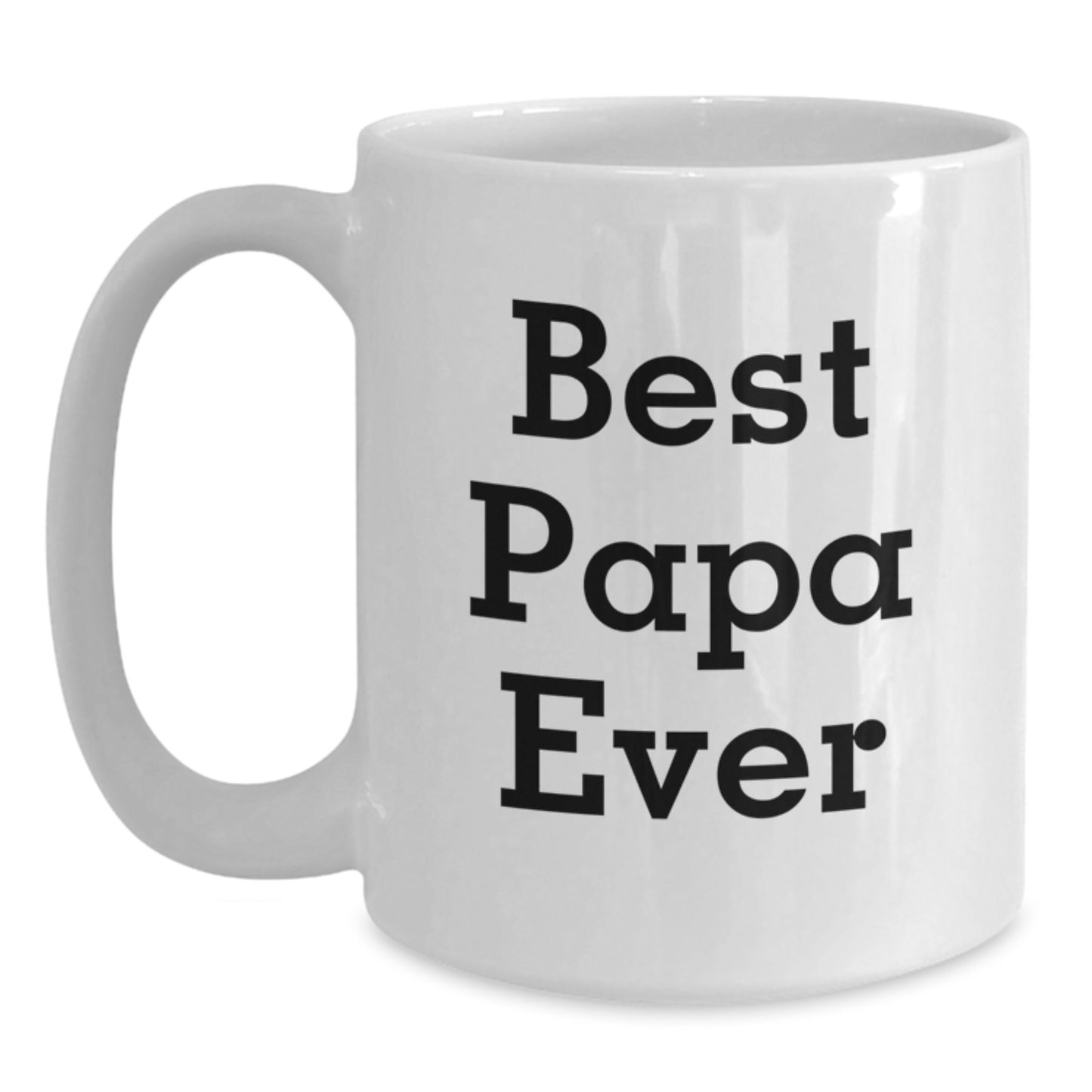 Funny Papa Gifts from Friends, White Coffee Mug, Best Papa Ever Quote, Birthday Unique Gifts for Papa - Main