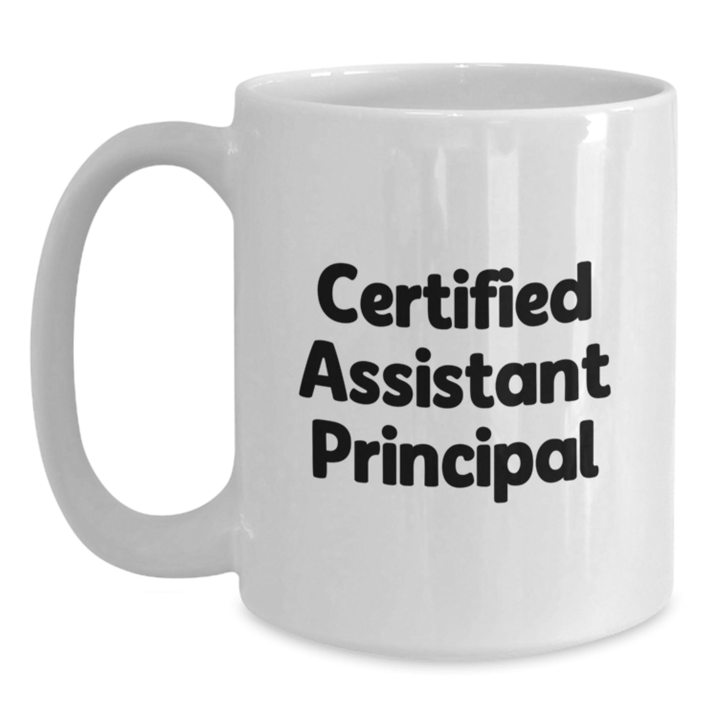Funny Certified Assistant Principal Gifts for Men White Coffee Mug Christmas Unique Presents from Family - Main