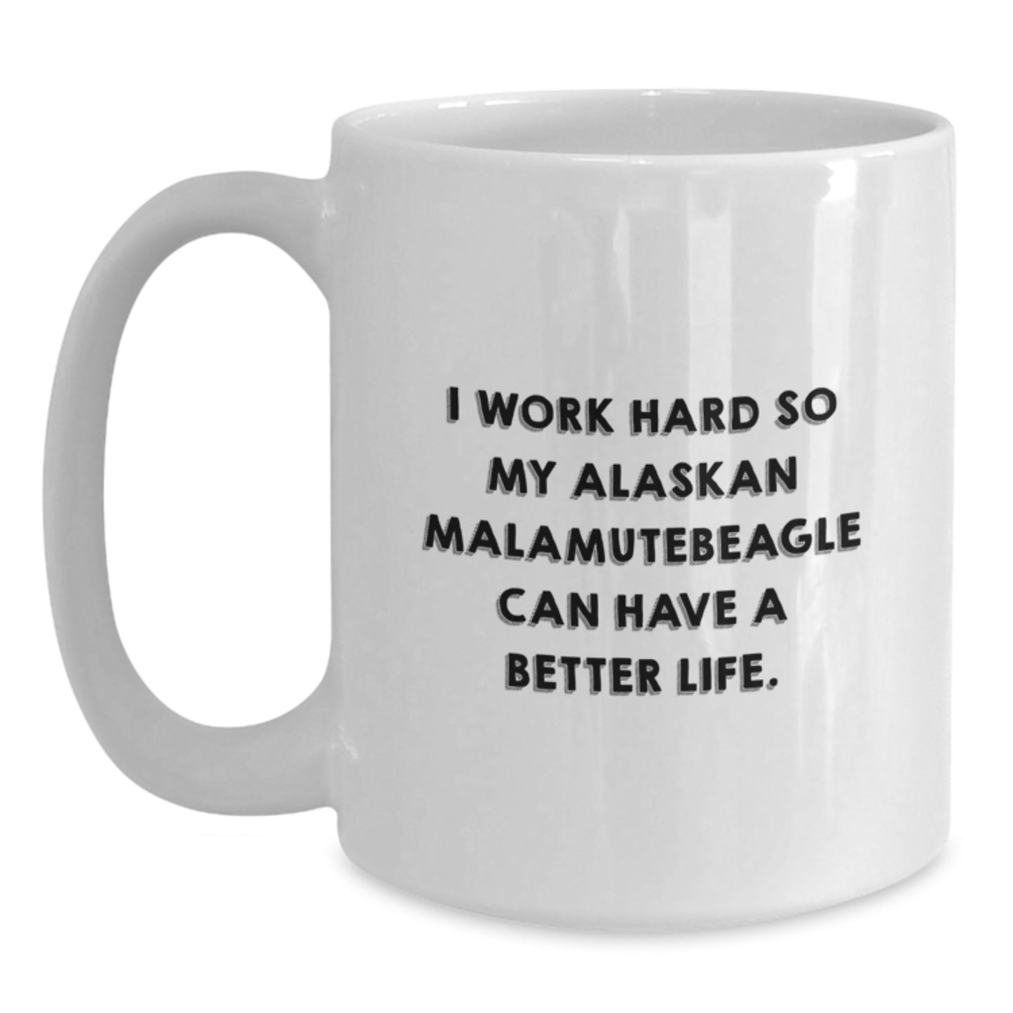 Funny Alaskan Malamute Dog Lover Gifts from Men to Friends for Birthday Unique White Coffee Mugs - Main