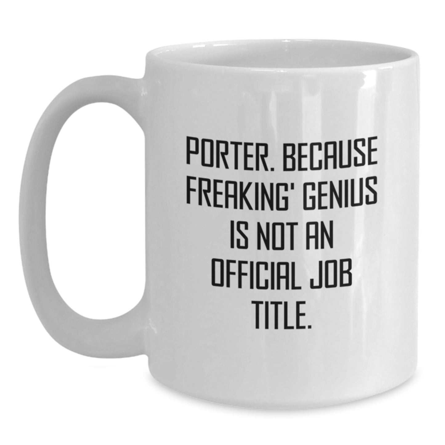 Birthday Gift Porter White Coffee Mug for Her Present - Main