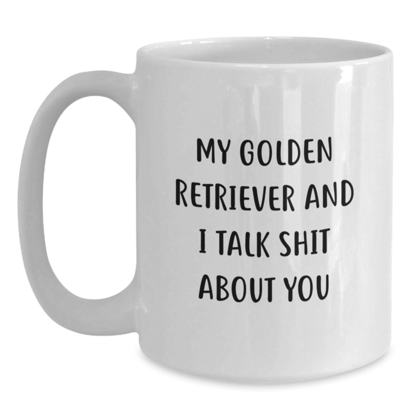 Funny Golden Retriever Dog Gifts from Men to Dad for Father's Day Unique White Coffee Mugs - Main