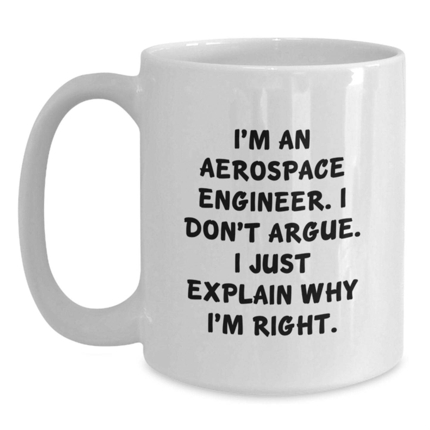 Aerospace Engineer Keepsake White Coffee Mug for Him Birthday Gift - Main