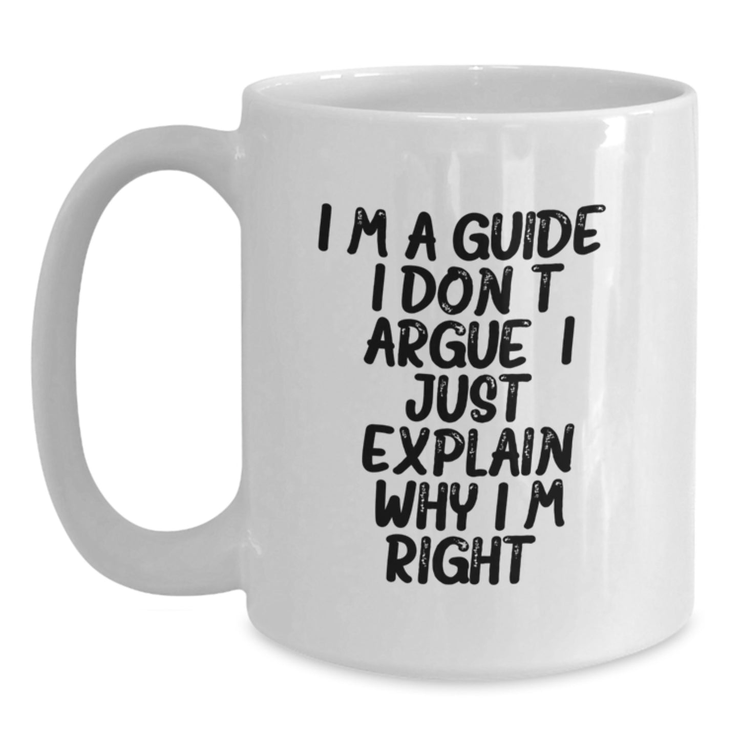 Funny Guide Gifts for Men Women Friends Family - I'm a Guide White Ceramic Coffee Mug - Christmas Unique Presents from Men to Guide Lovers - Main