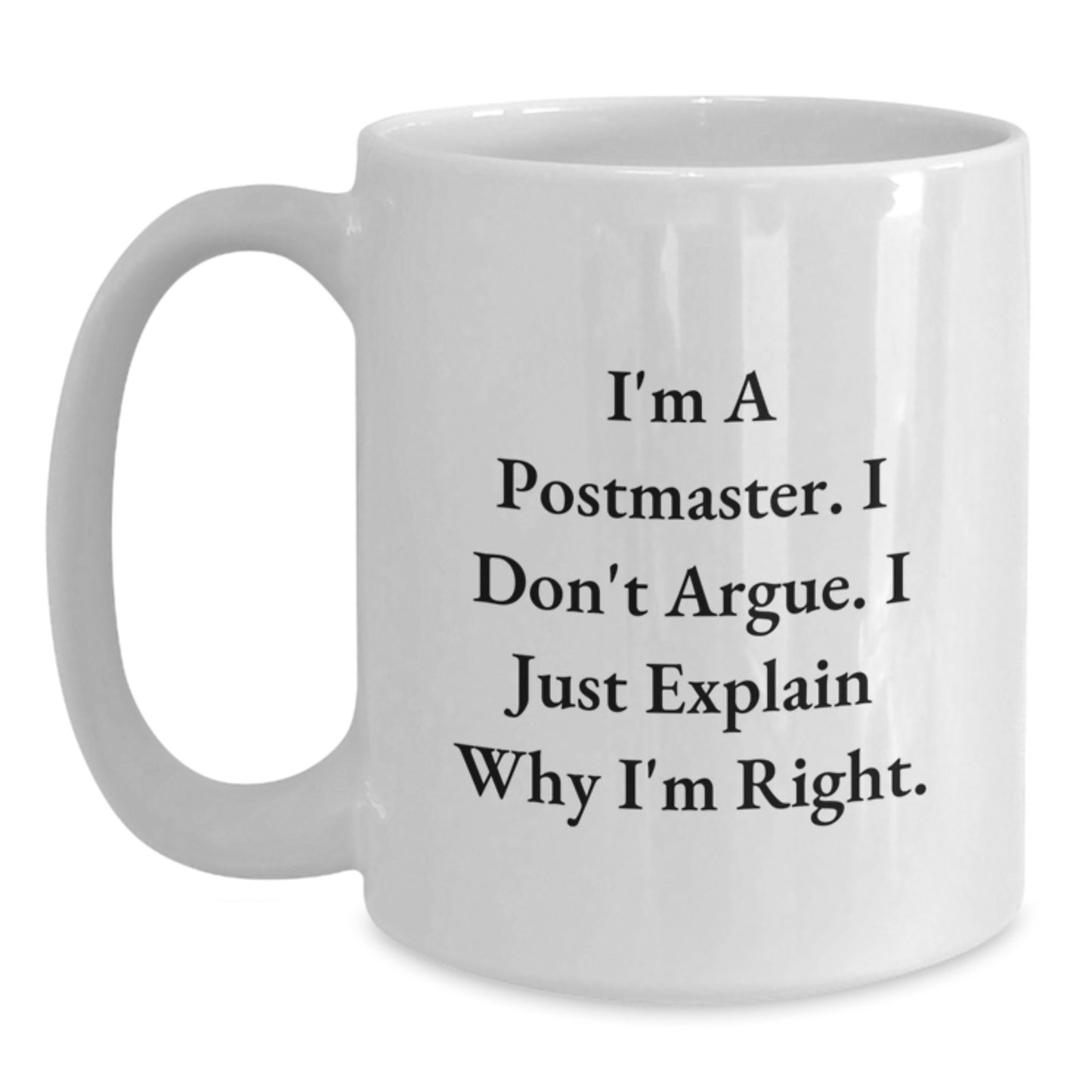 Birthday Gift Postmaster White Coffee Mug for Her Present - Main