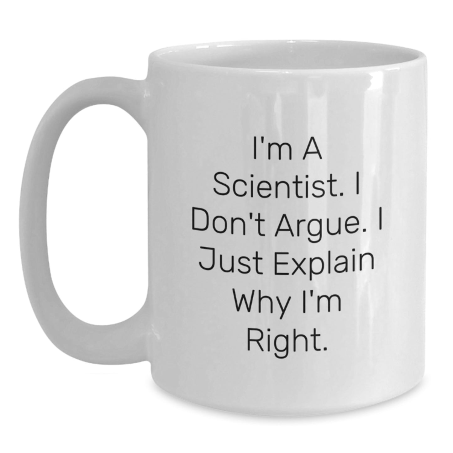 Funny Gift Ideas for Scientist Men Friends, White Ceramic Coffee Mugs for Scientist Women, Scientist Graduation Unique Gifts from Family - Main