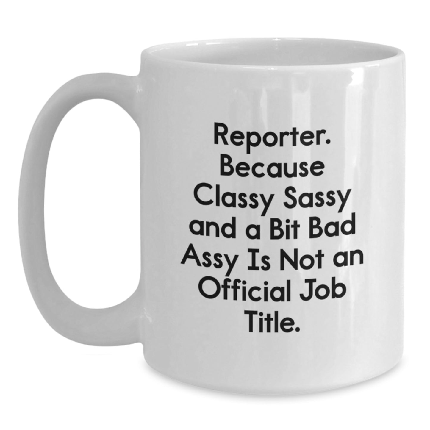 Reporter Keepsake Mug for Him – Graduation Gift with Bold Quote - Main