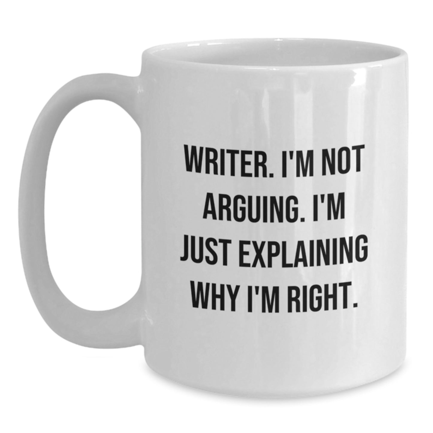 Funny Writer White Coffee Mug Graduation Unique Gifts from Friends to Writer - Main