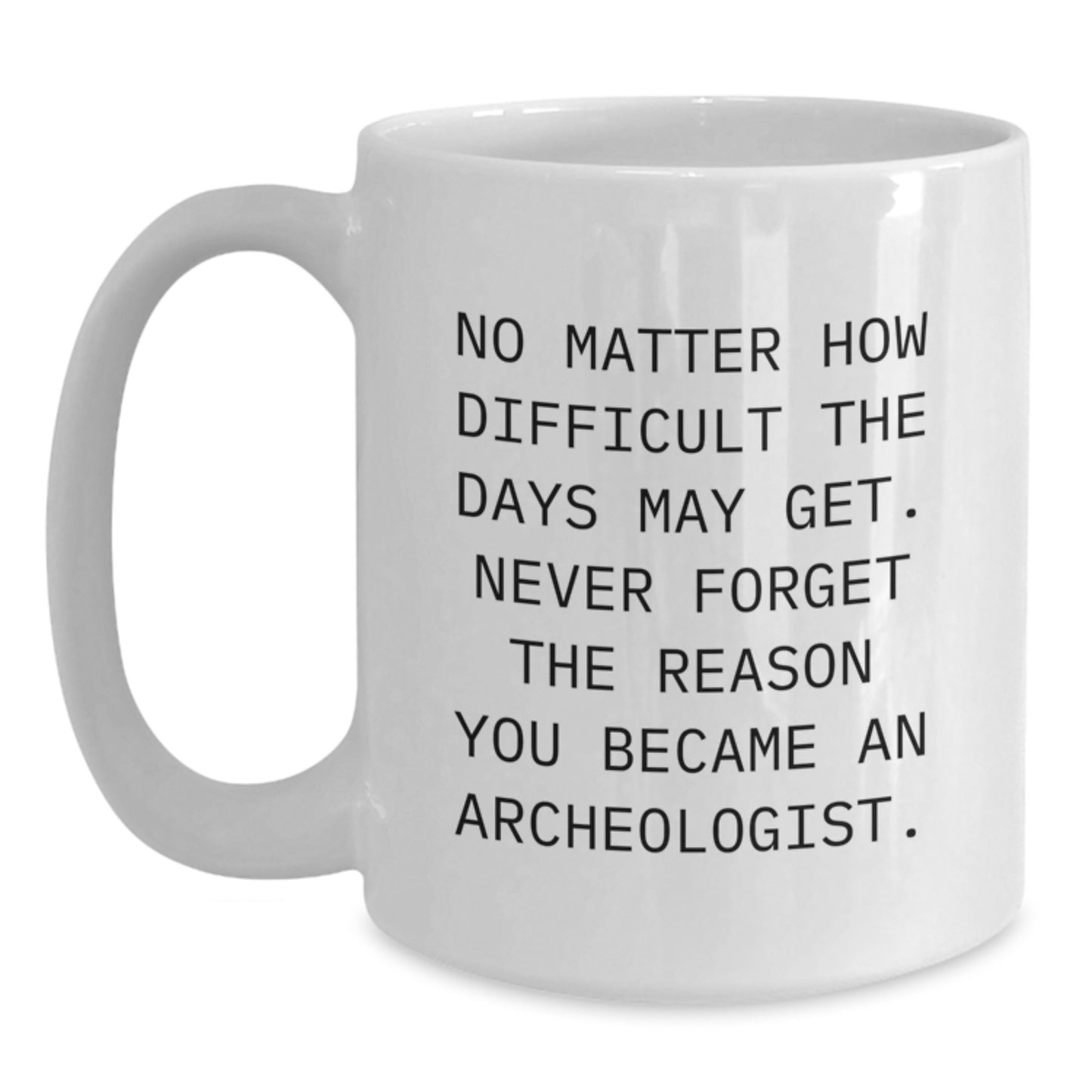 Funny Archeologist White Coffee Mug Gifts from Friends to Archeologist, Inspirational Quote for Coffee Lover, Christmas Unique Gifts - Main