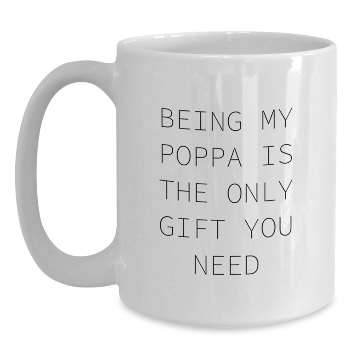 Poppa Keepsake White Ceramic Coffee Mug Birthday Gift for Him - Main