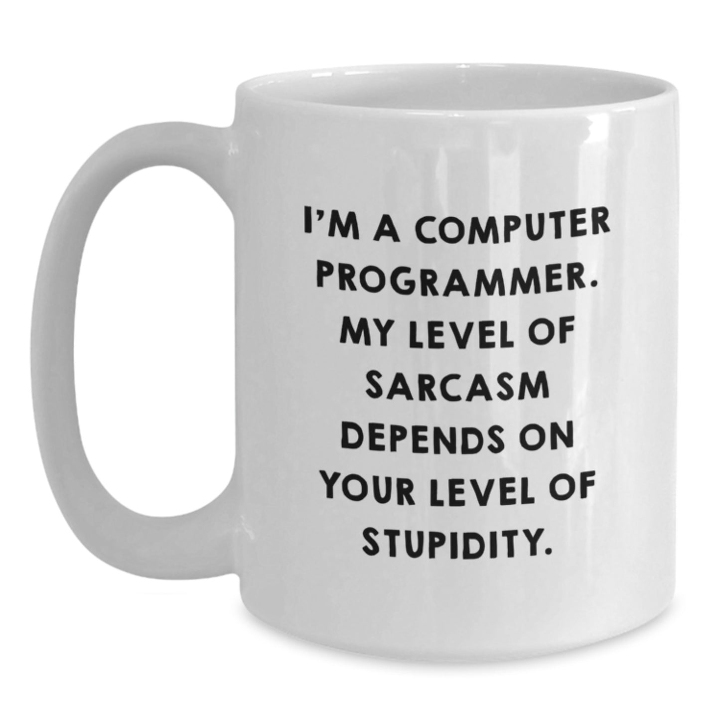 Funny Computer Programmer Gifts for Men from Friends, White Coffee Mug with Sassy Quote, Graduation Unique Gifts for Him - Main