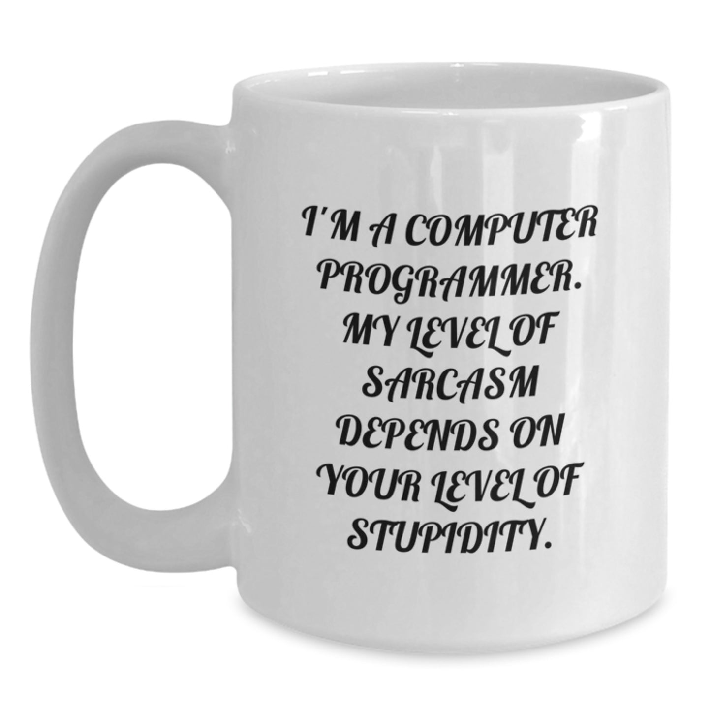 Funny Computer Programmer Gifts from Men, Friends, or Coworkers - White Coffee Mug, Graduation Unique Gifts for Computer Programmer Men - Main