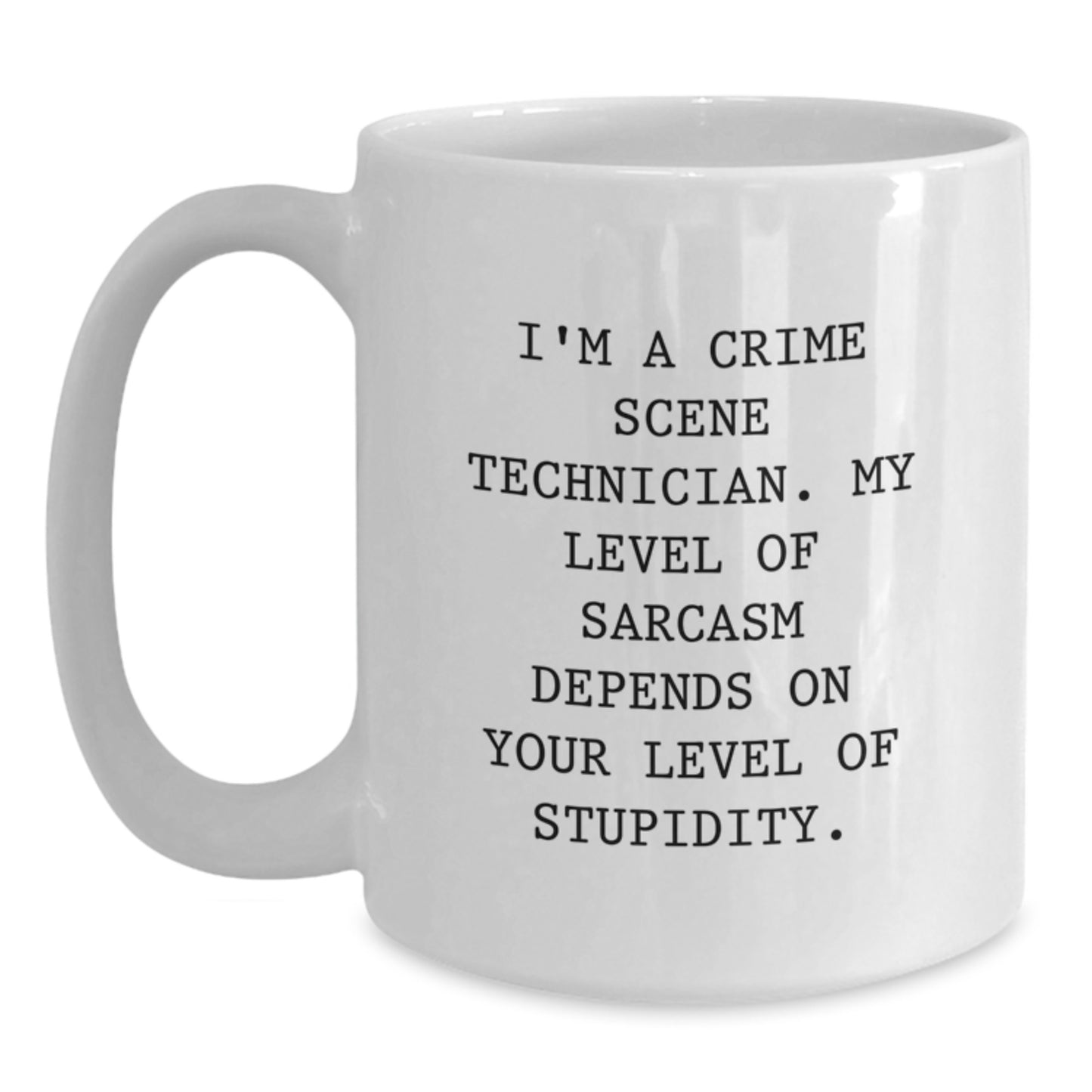 Crime Scene Technician Keepsake Mug for Him White 15oz Graduation Gift - Main